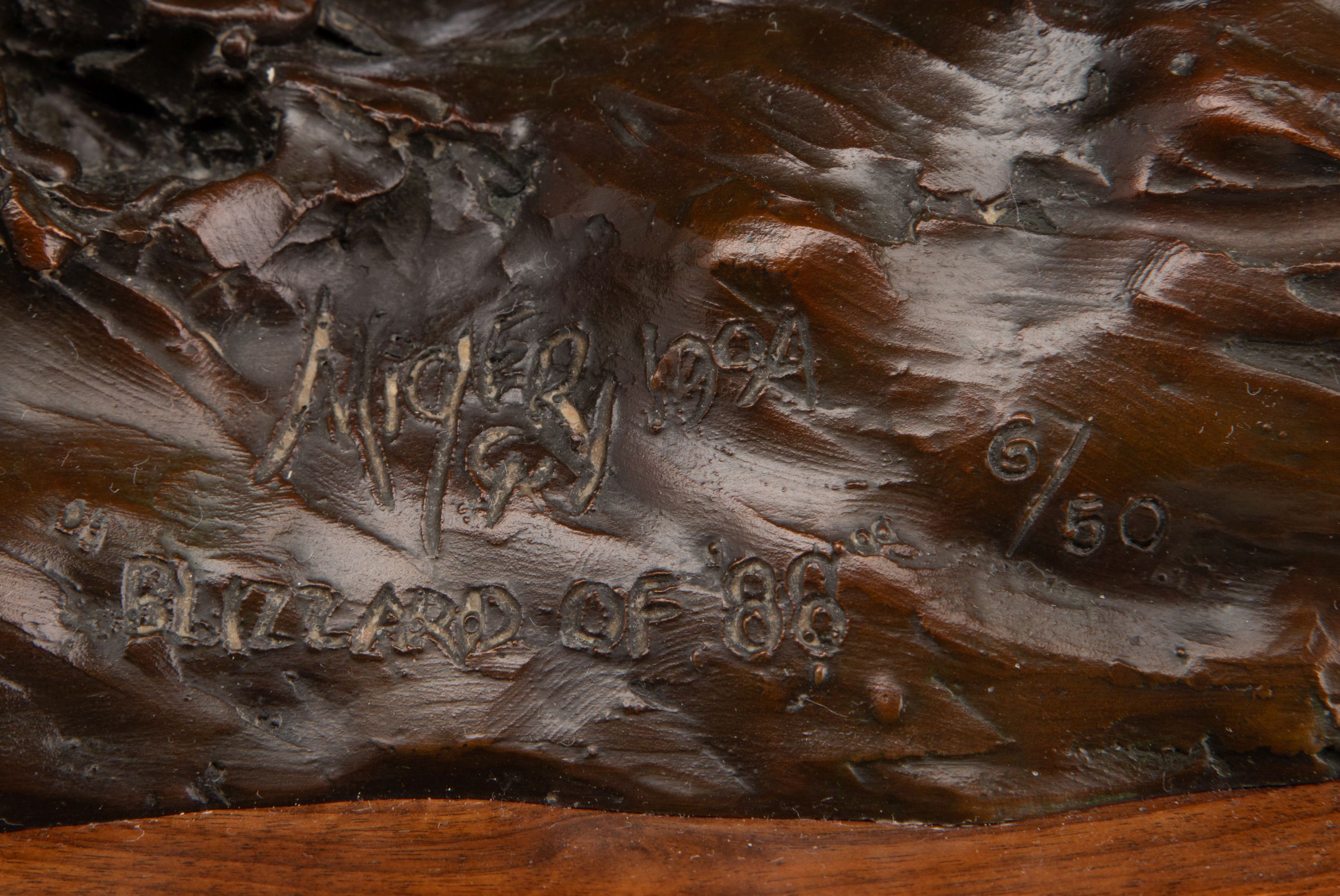 HERB MIGNERY (BORN 1937) BRONZE SCULPTURE