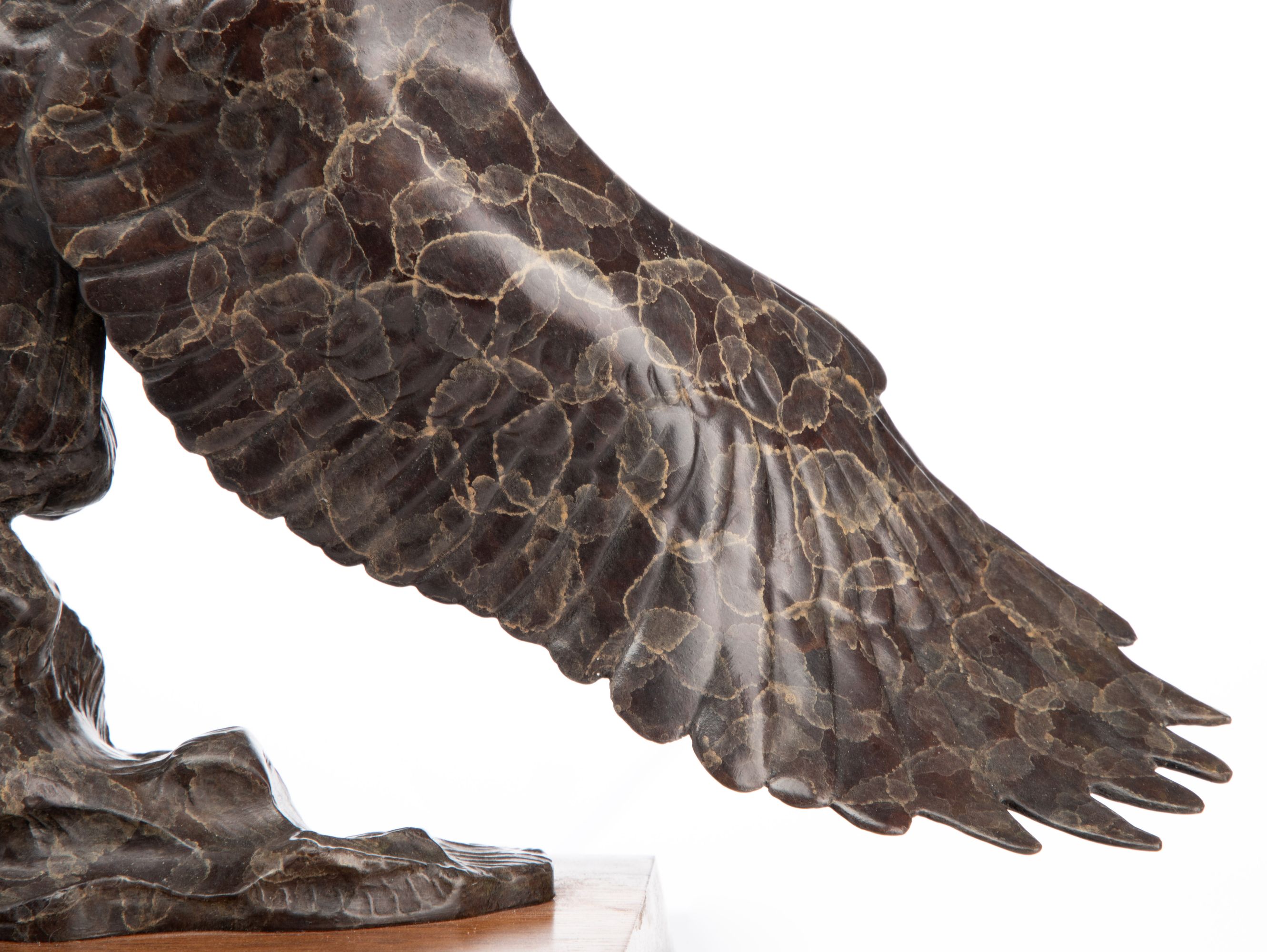 GERALD BALCIAR (BORN 1942) PATINATED BRONZE EAGLE