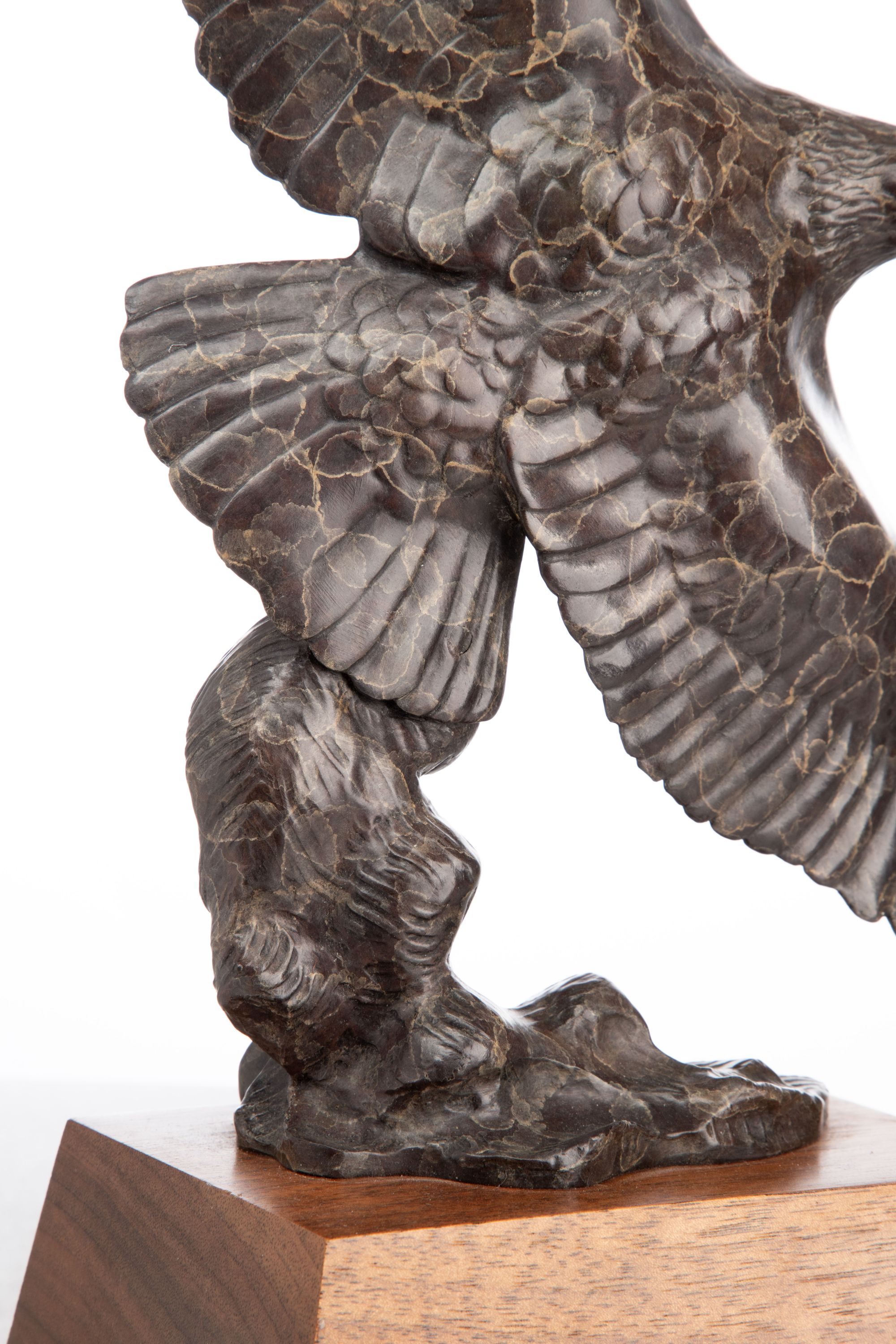 GERALD BALCIAR (BORN 1942) PATINATED BRONZE EAGLE
