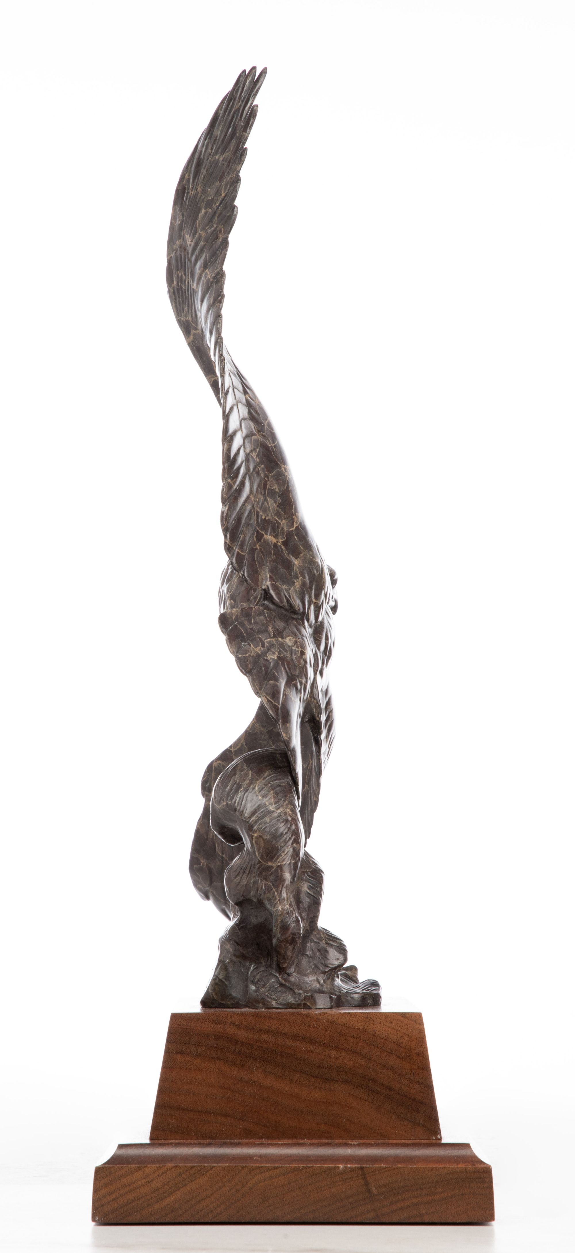 GERALD BALCIAR (BORN 1942) PATINATED BRONZE EAGLE