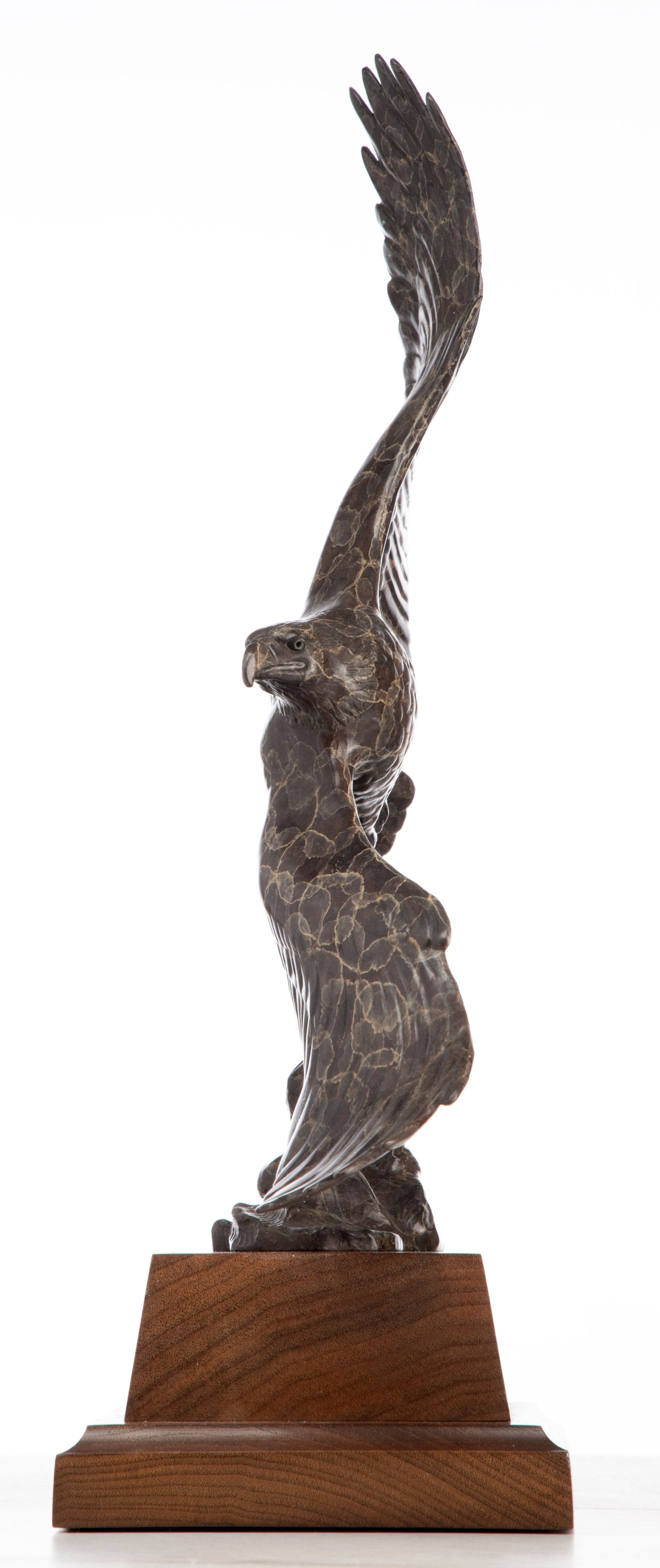 GERALD BALCIAR (BORN 1942) PATINATED BRONZE EAGLE