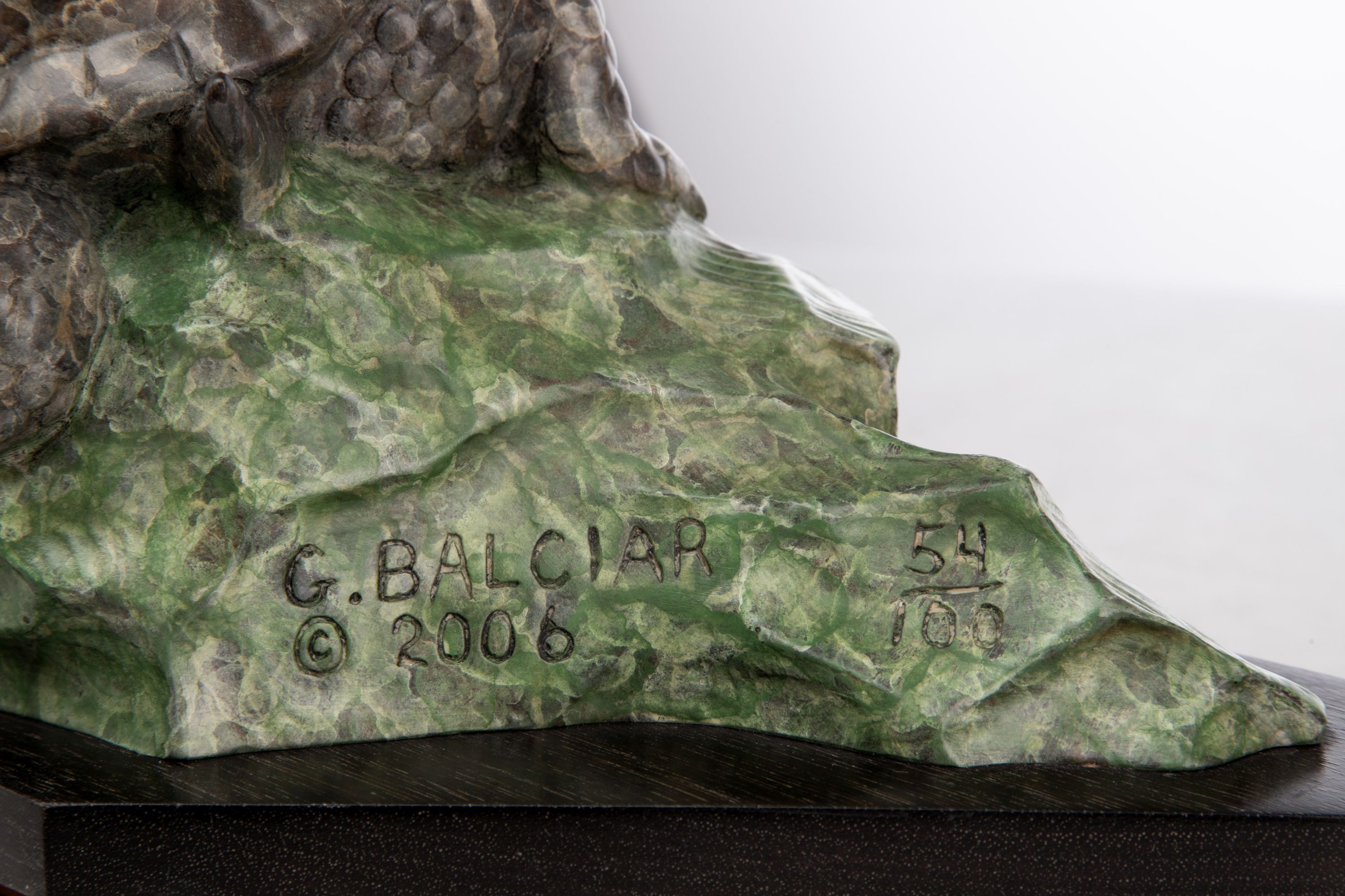 GERALD BALCIAR (BORN 1942) ANIMALIER BRONZE SCULPTURE