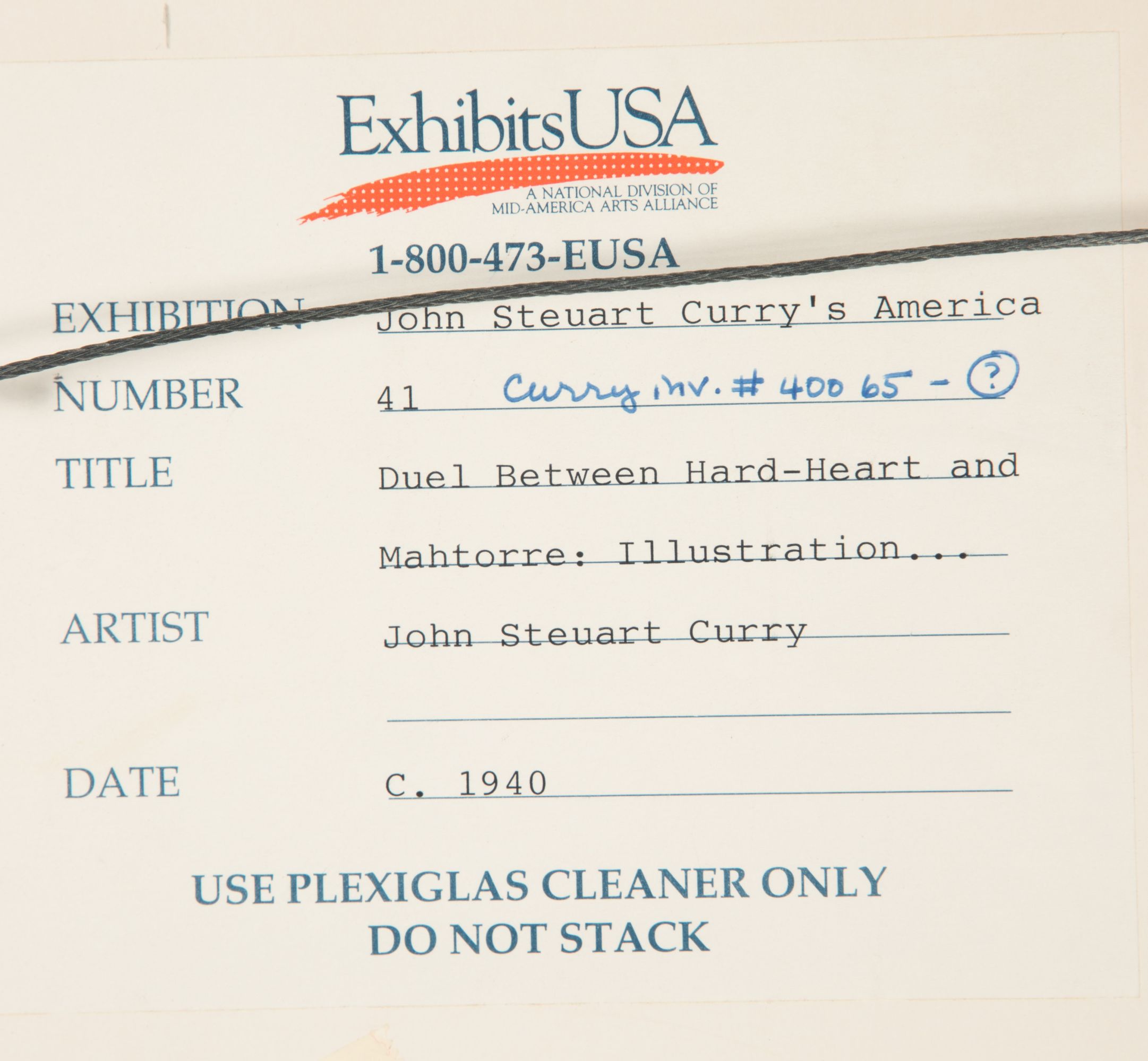 JOHN STEUART CURRY (1897-1946) EXHIBITED ILLUSTRATION