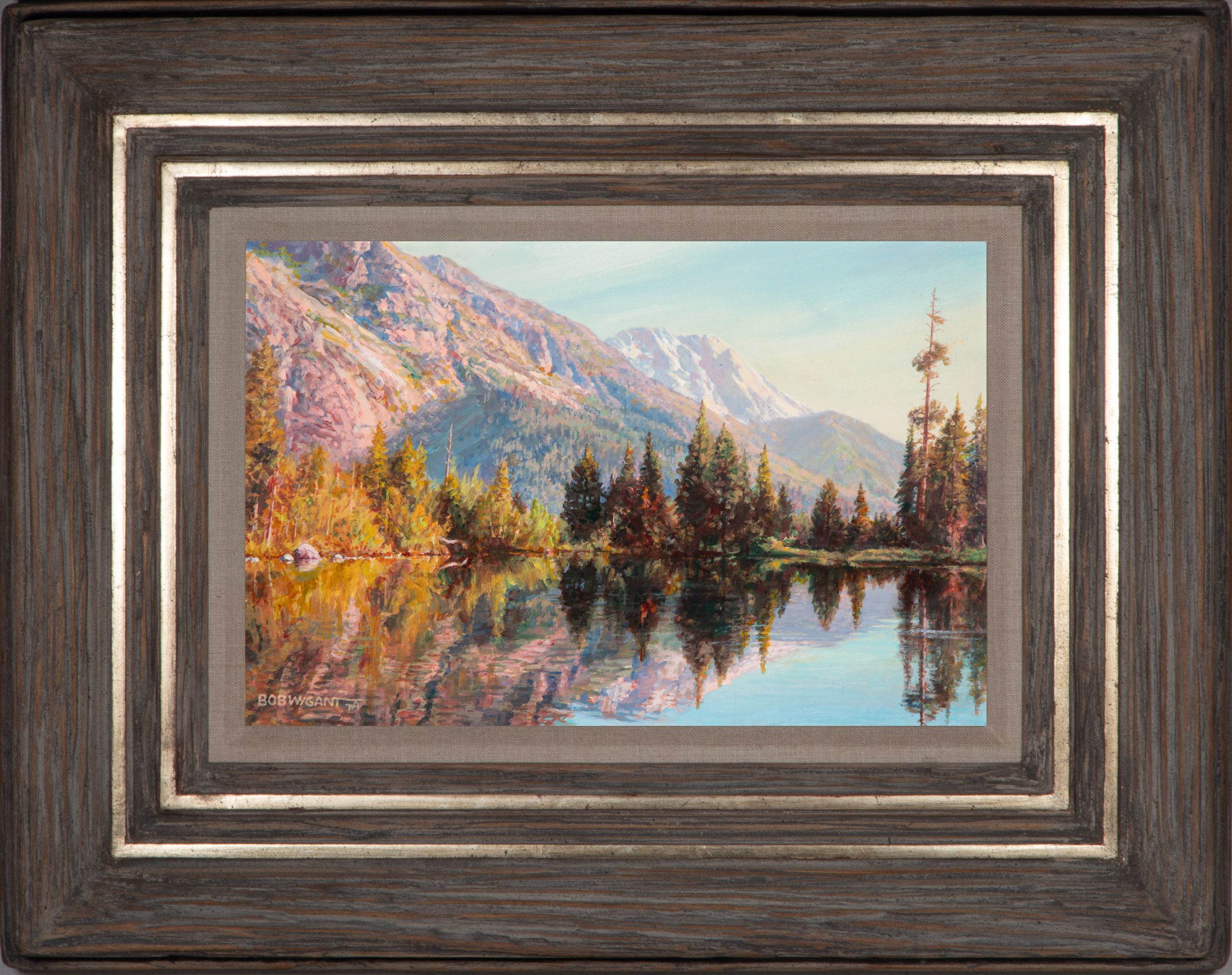 BOB WYGANT (1927-2008) WESTERN LANDSCAPE OIL ON BOARD