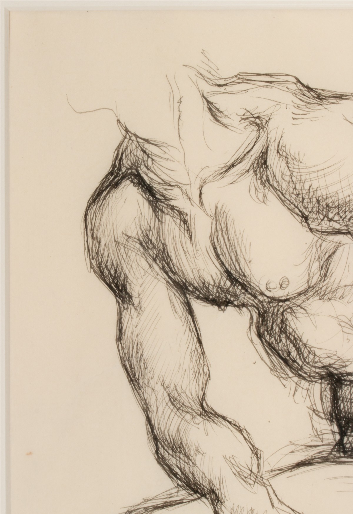 THOMAS HART BENTON (1889-1975) PEN AND INK STUDY
