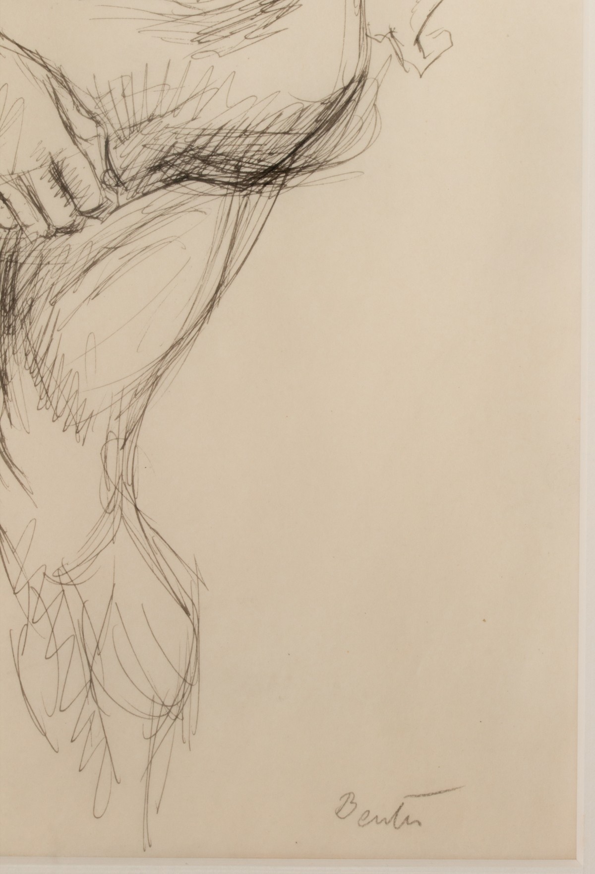 THOMAS HART BENTON (1889-1975) PEN AND INK STUDY