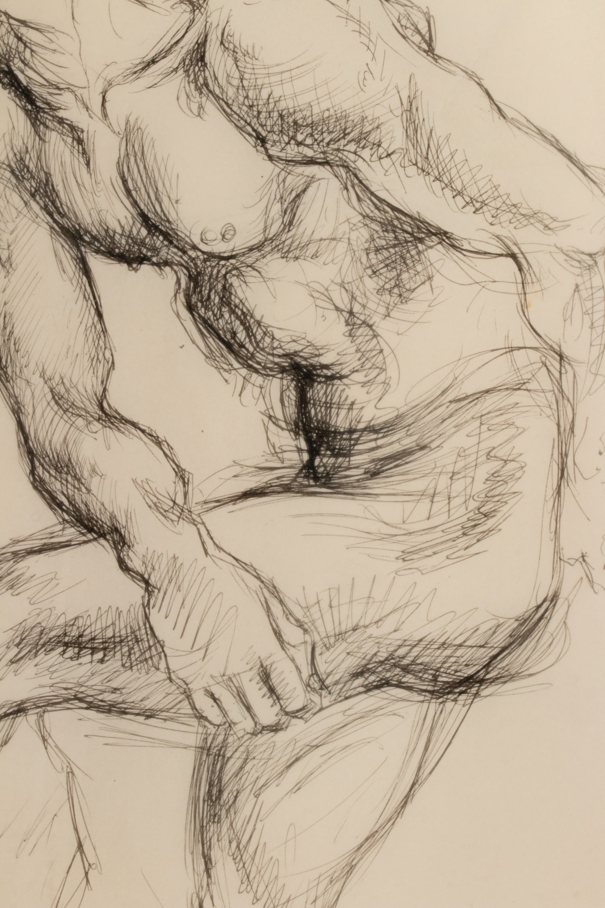 THOMAS HART BENTON (1889-1975) PEN AND INK STUDY