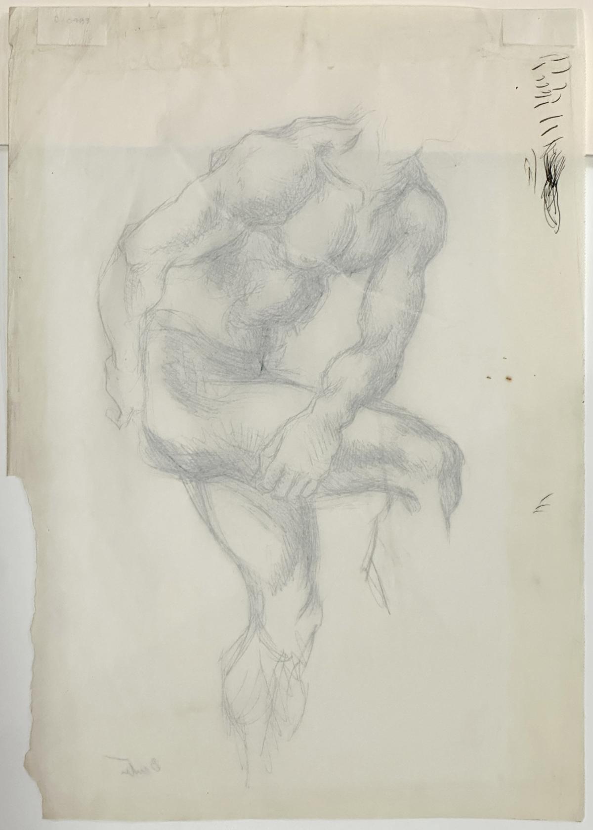 THOMAS HART BENTON (1889-1975) PEN AND INK STUDY