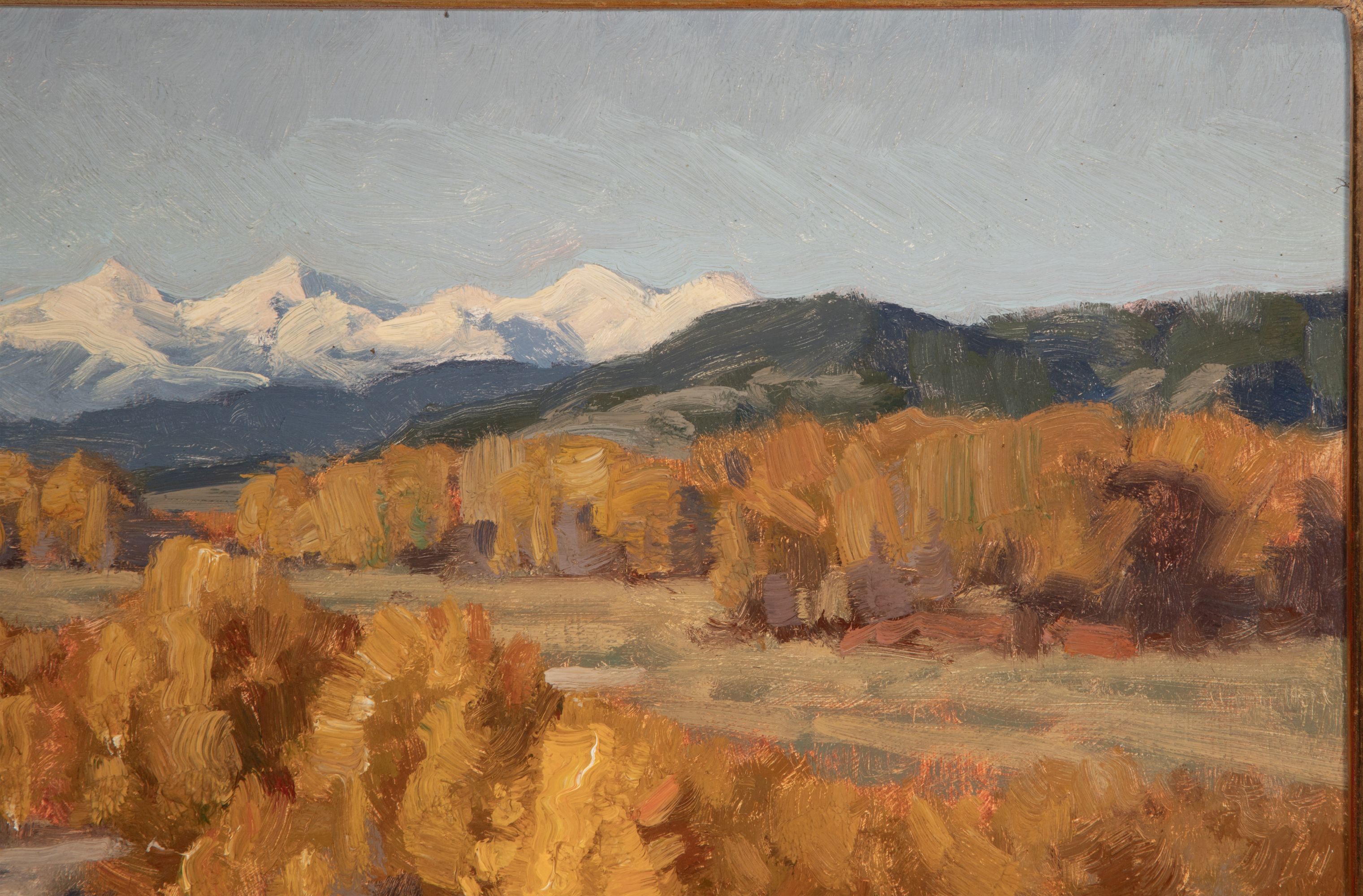 CHARLES FRITZ (B. 1955) WESTERN LANDSCAPE OIL ON PANEL