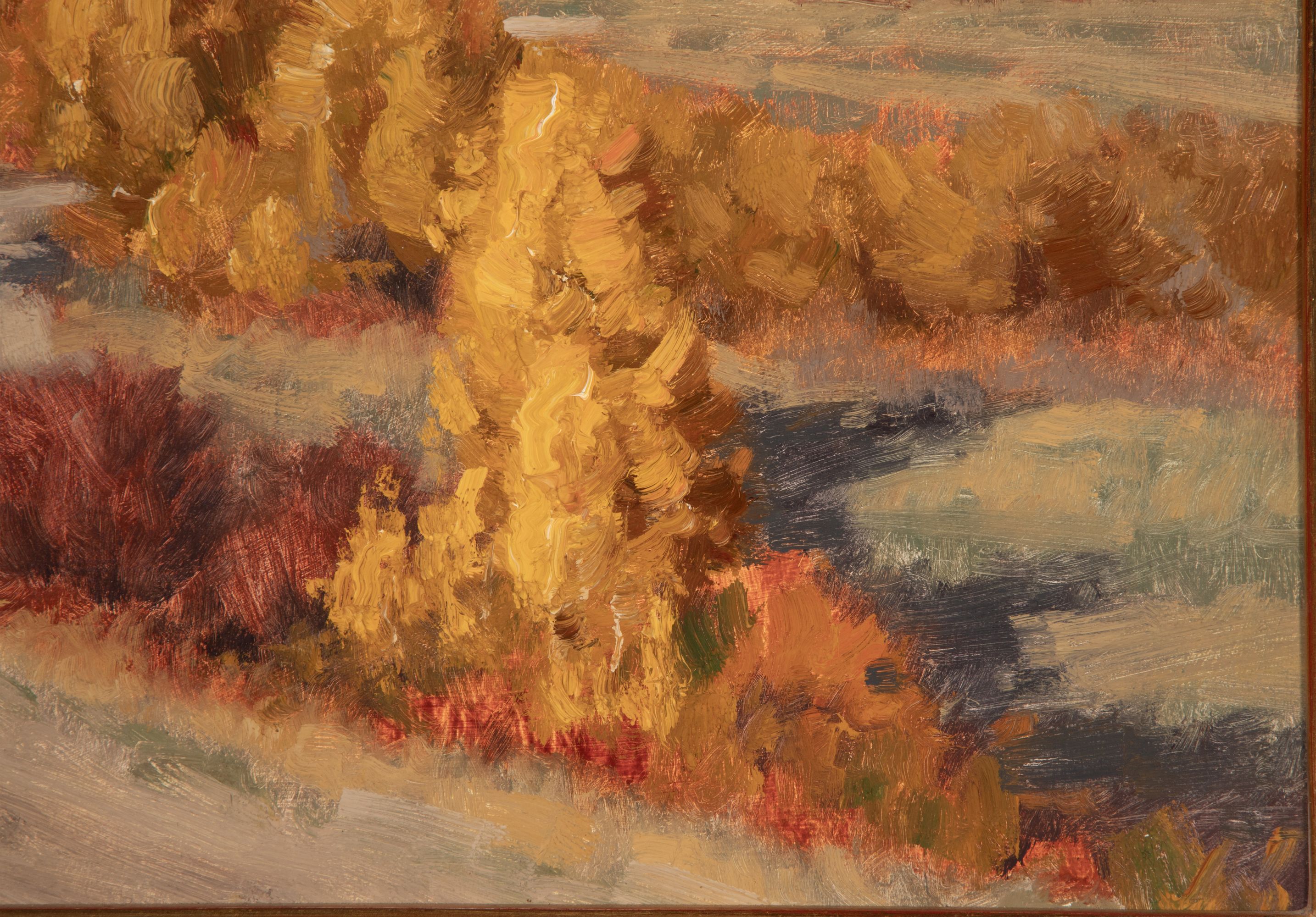 CHARLES FRITZ (B. 1955) WESTERN LANDSCAPE OIL ON PANEL