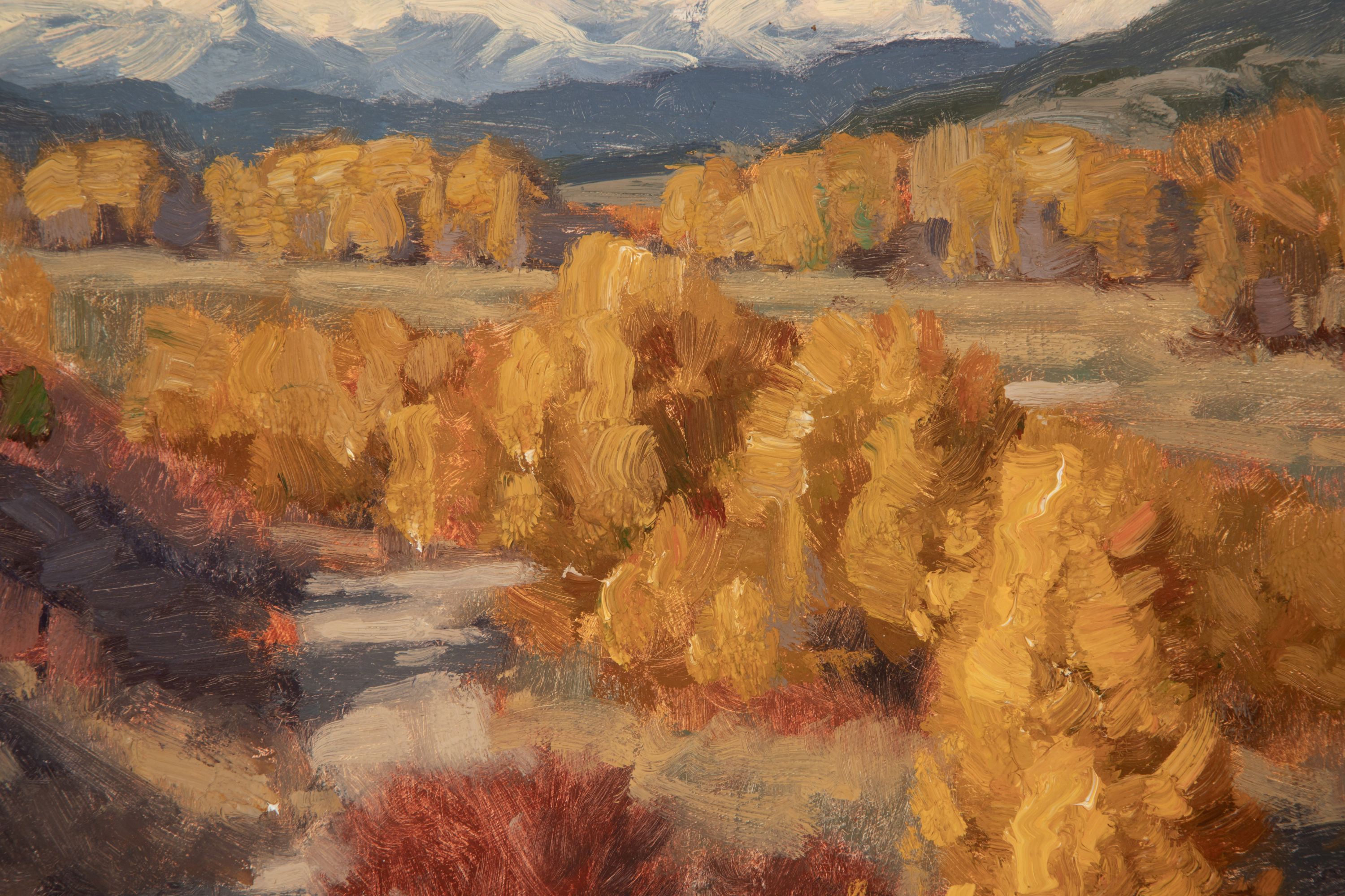 CHARLES FRITZ (B. 1955) WESTERN LANDSCAPE OIL ON PANEL