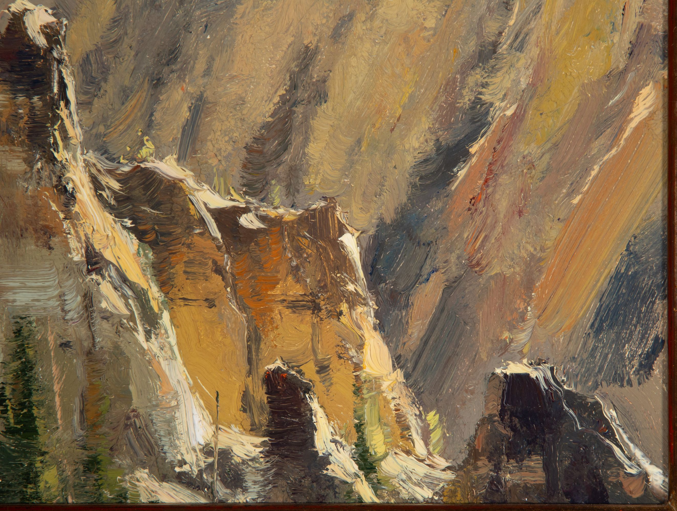 MATT SMITH (B. 1960) YELLOWSTONE CANYON OIL ON PANEL