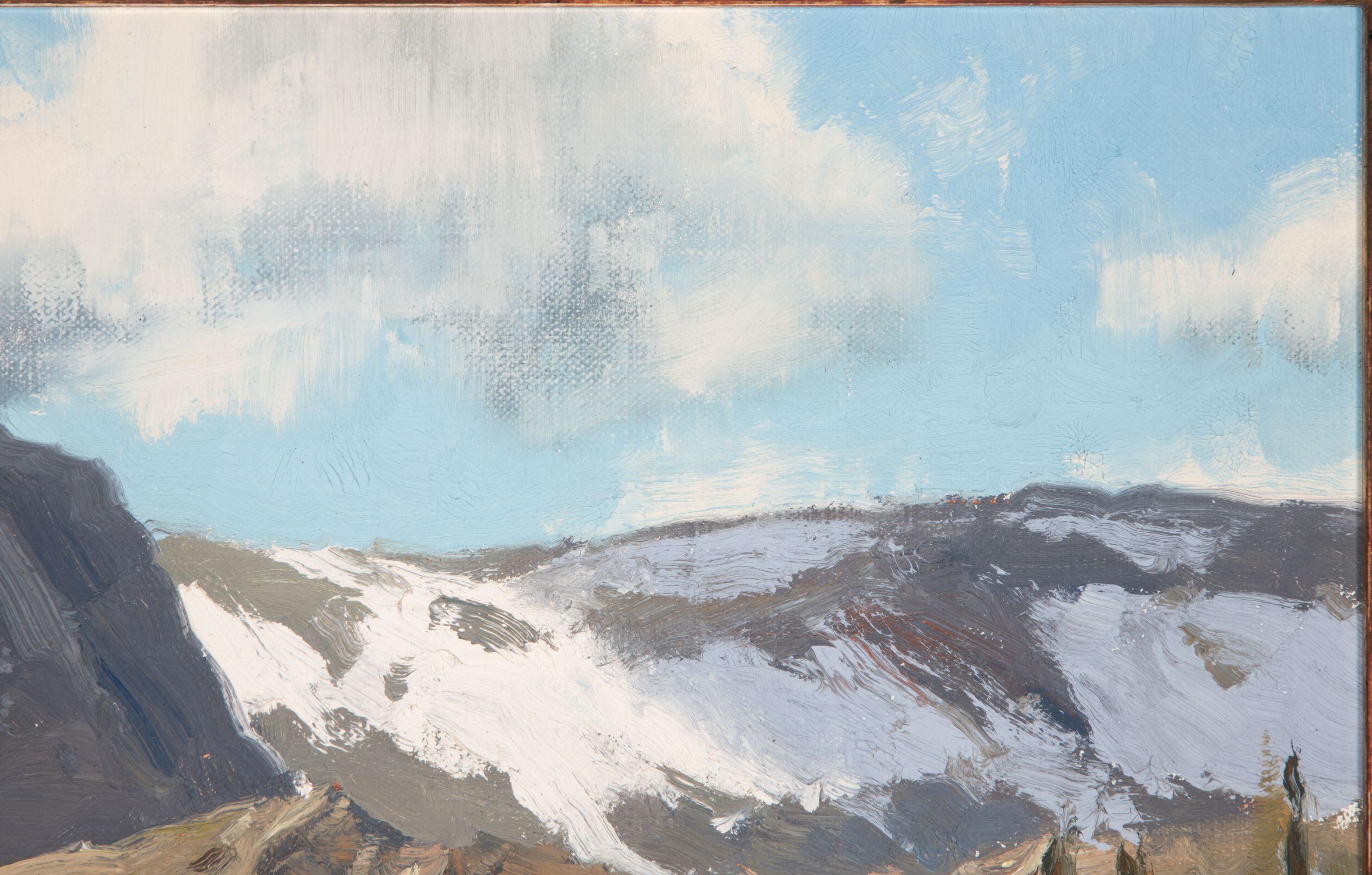 MATT SMITH (B. 1960) CANYON LAKE OIL ON PANEL