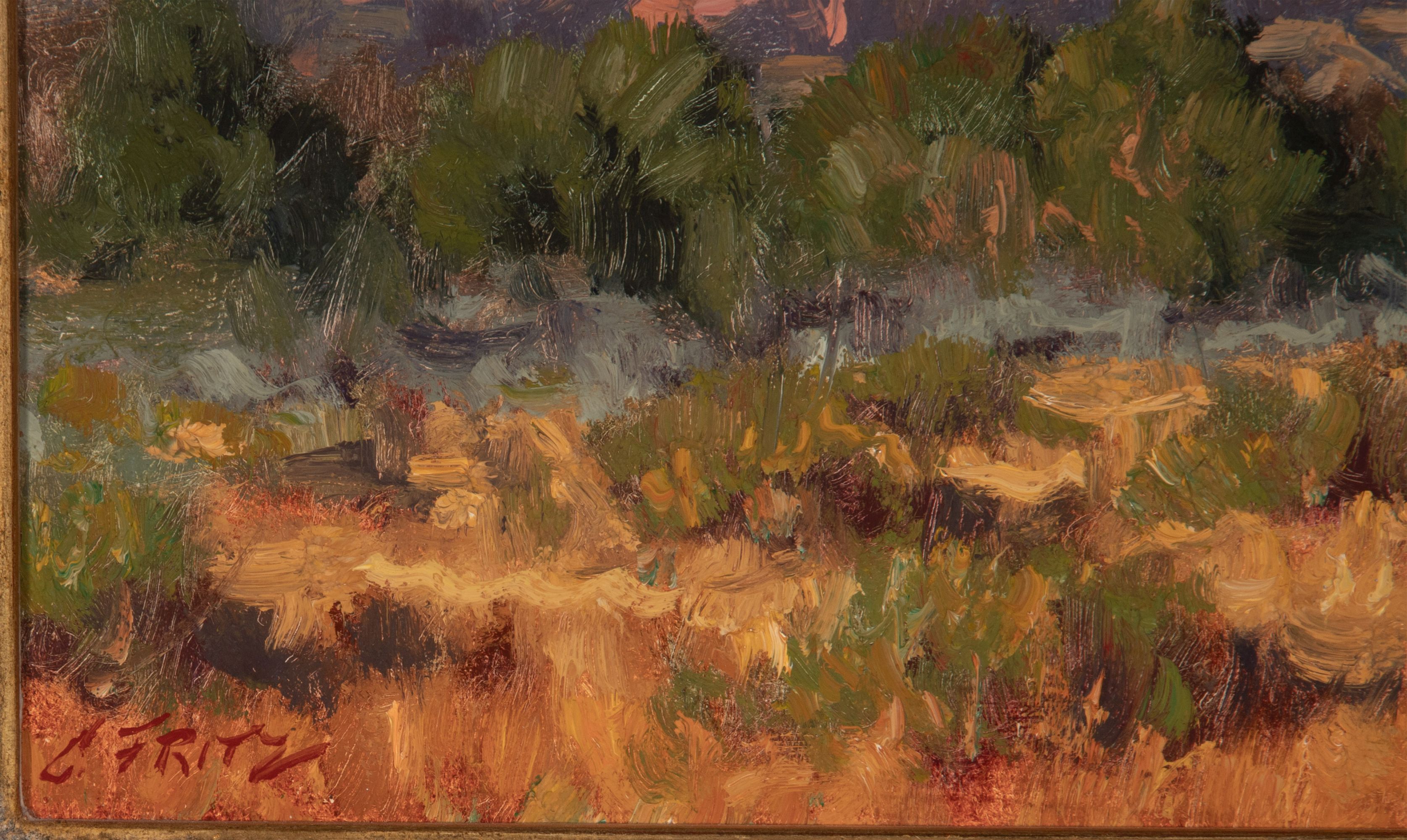 CHARLES FRITZ (BORN 1955) WESTERN LANDSCAPE OIL