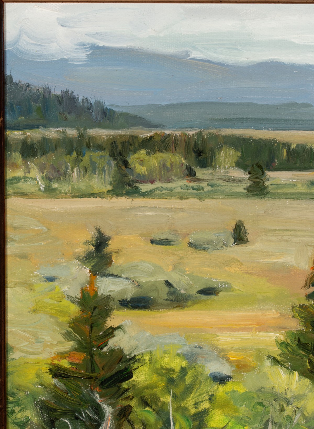 JOE ARNOLD (BORN 1965) YELLOWSTONE OIL ON CANVAS