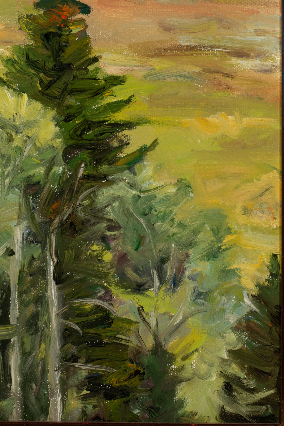 JOE ARNOLD (BORN 1965) YELLOWSTONE OIL ON CANVAS