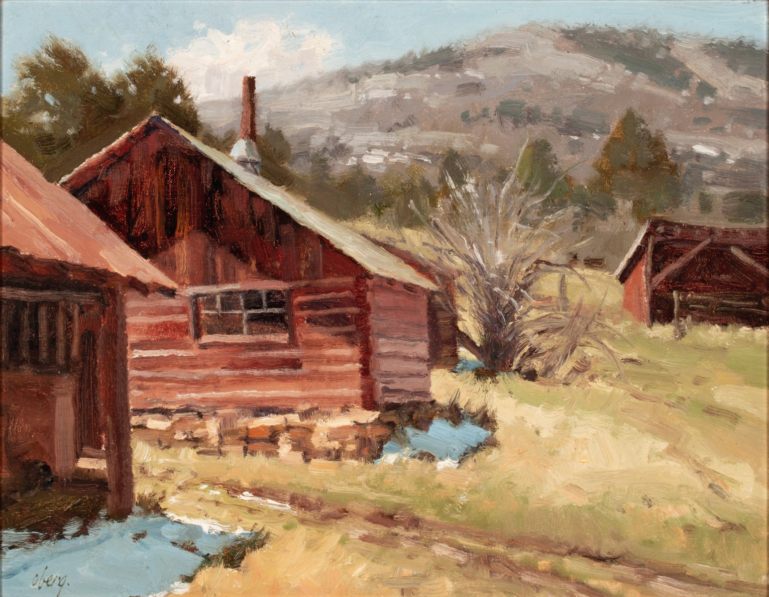 RALPH OBERG (Born 1950) COLORADO PLEIN AIR OIL