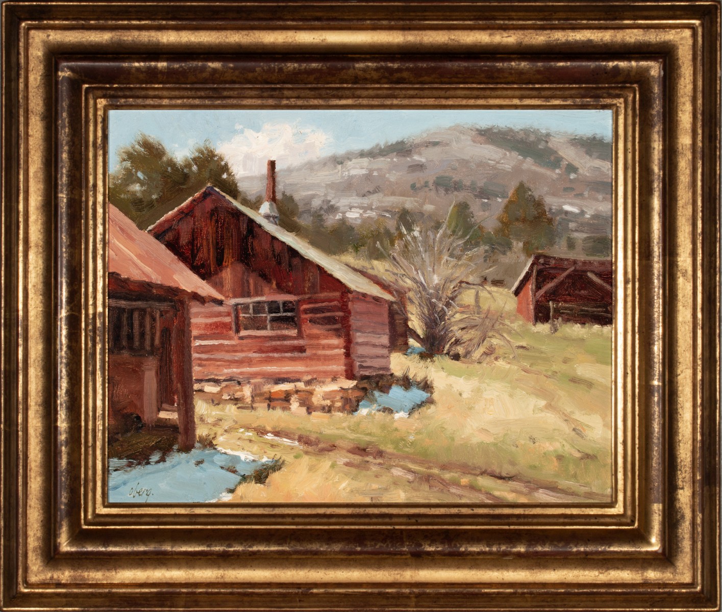 RALPH OBERG (Born 1950) COLORADO PLEIN AIR OIL