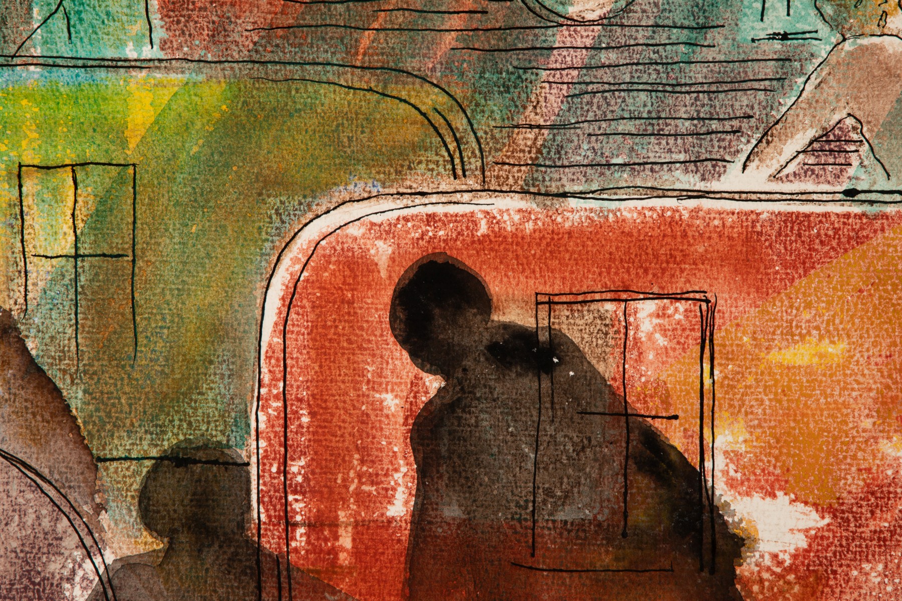 MILDRED WELSH HAMMOND (1897-1966) MIXED MEDIA ON PAPER