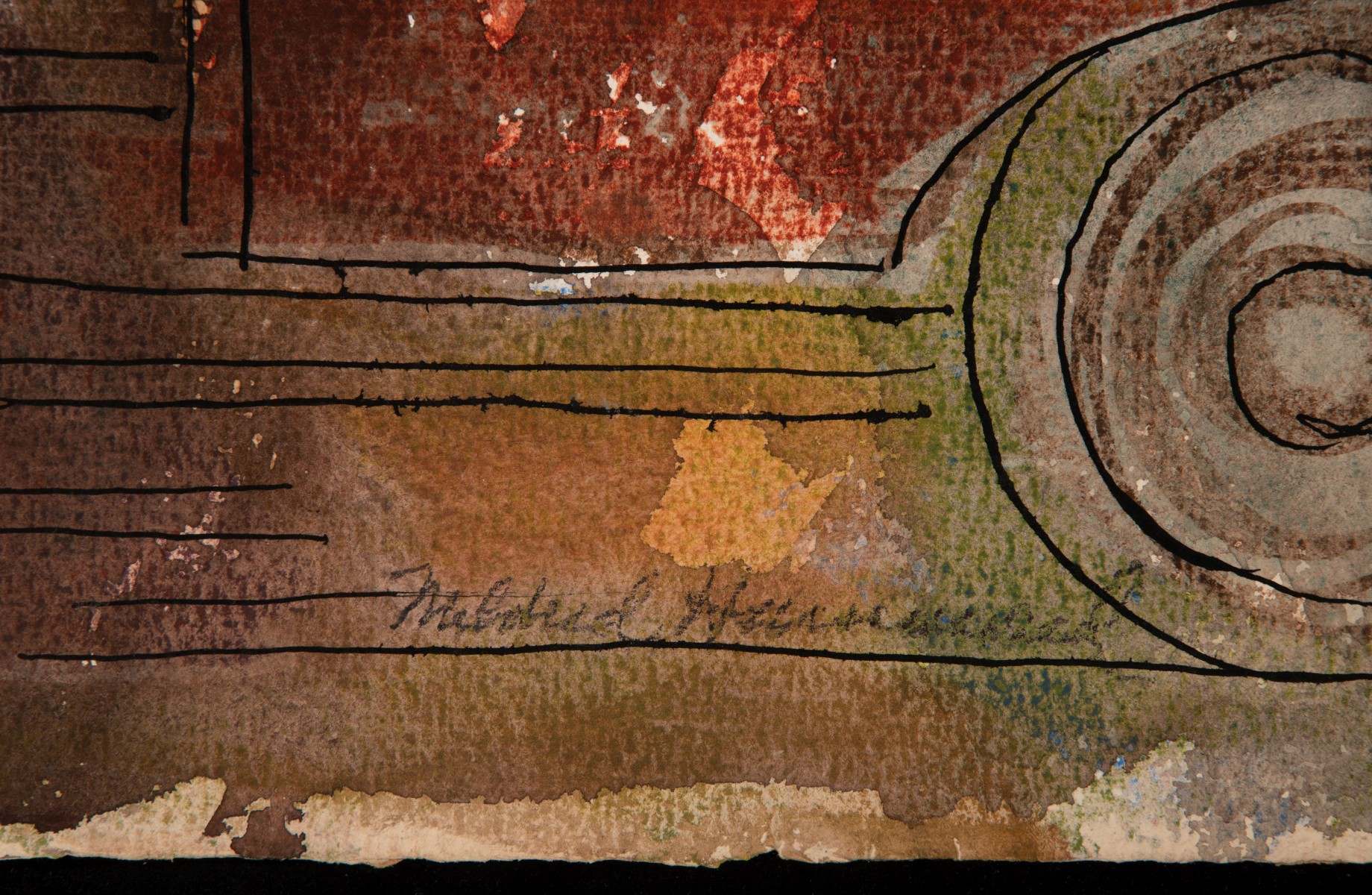MILDRED WELSH HAMMOND (1897-1966) MIXED MEDIA ON PAPER