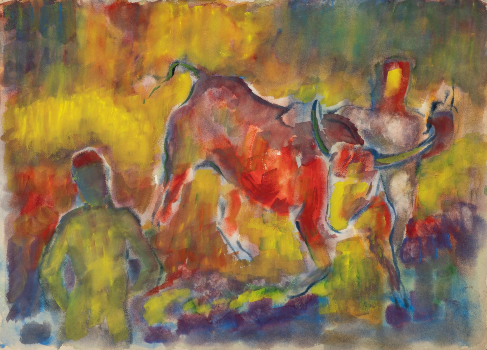 MILDRED WELSH HAMMOND (1897-1966) MIXED MEDIA ON PAPER