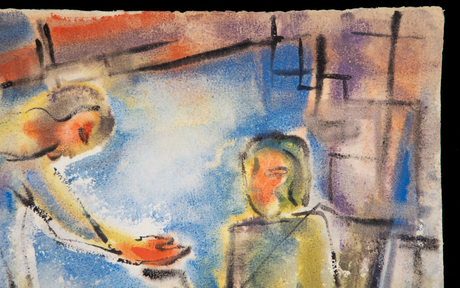 MILDRED WELSH HAMMOND (1897-1966) MIXED MEDIA ON PAPER