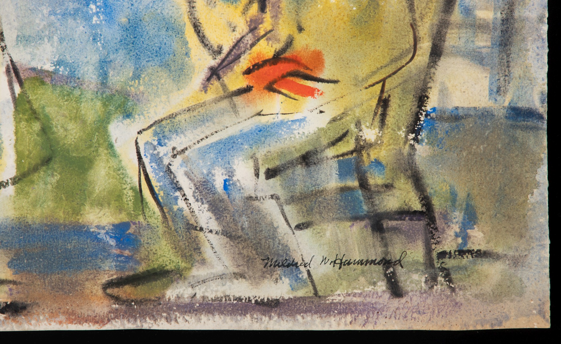 MILDRED WELSH HAMMOND (1897-1966) MIXED MEDIA ON PAPER