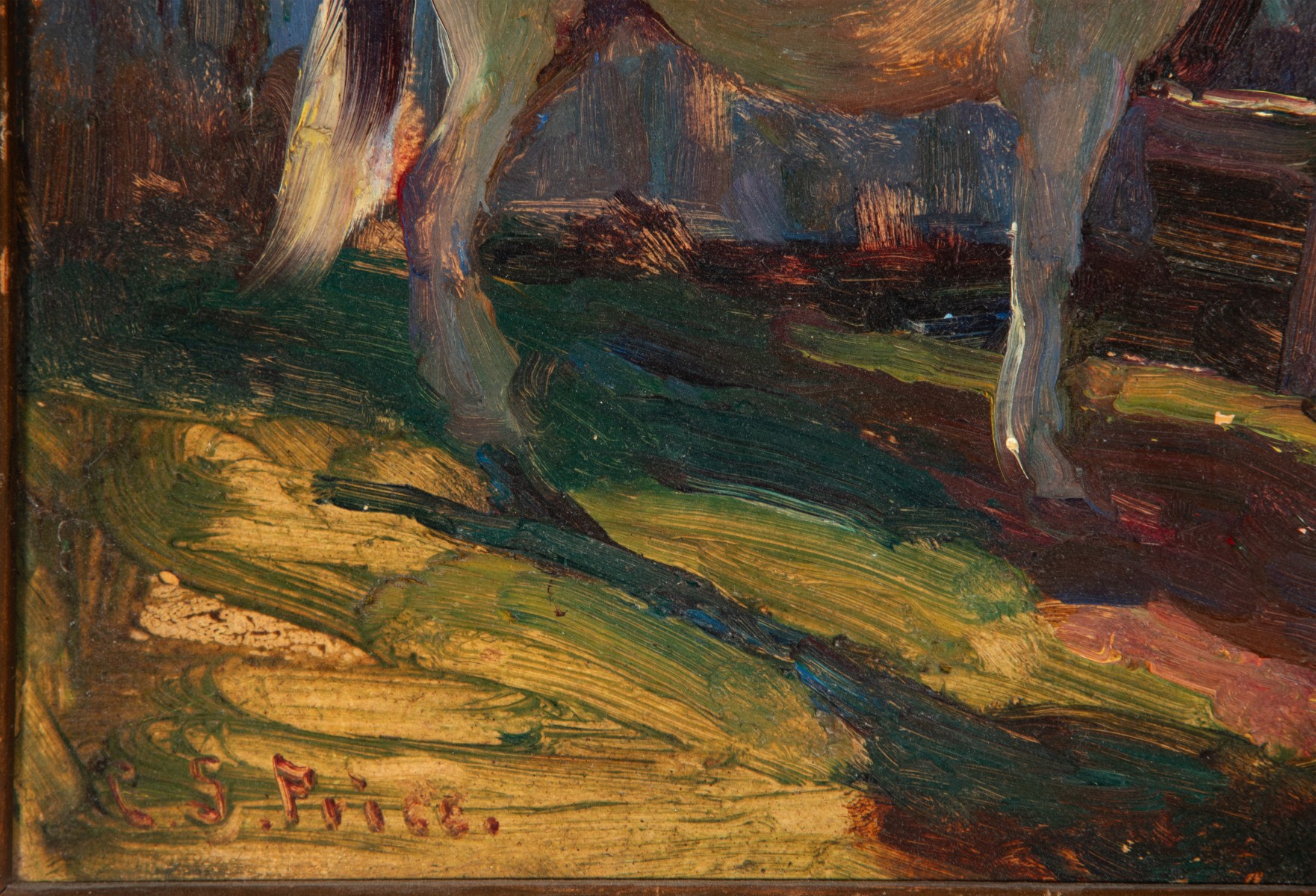CLAYTON S. PRICE (1874-1950) OIL ON ARTIST'S BOARD