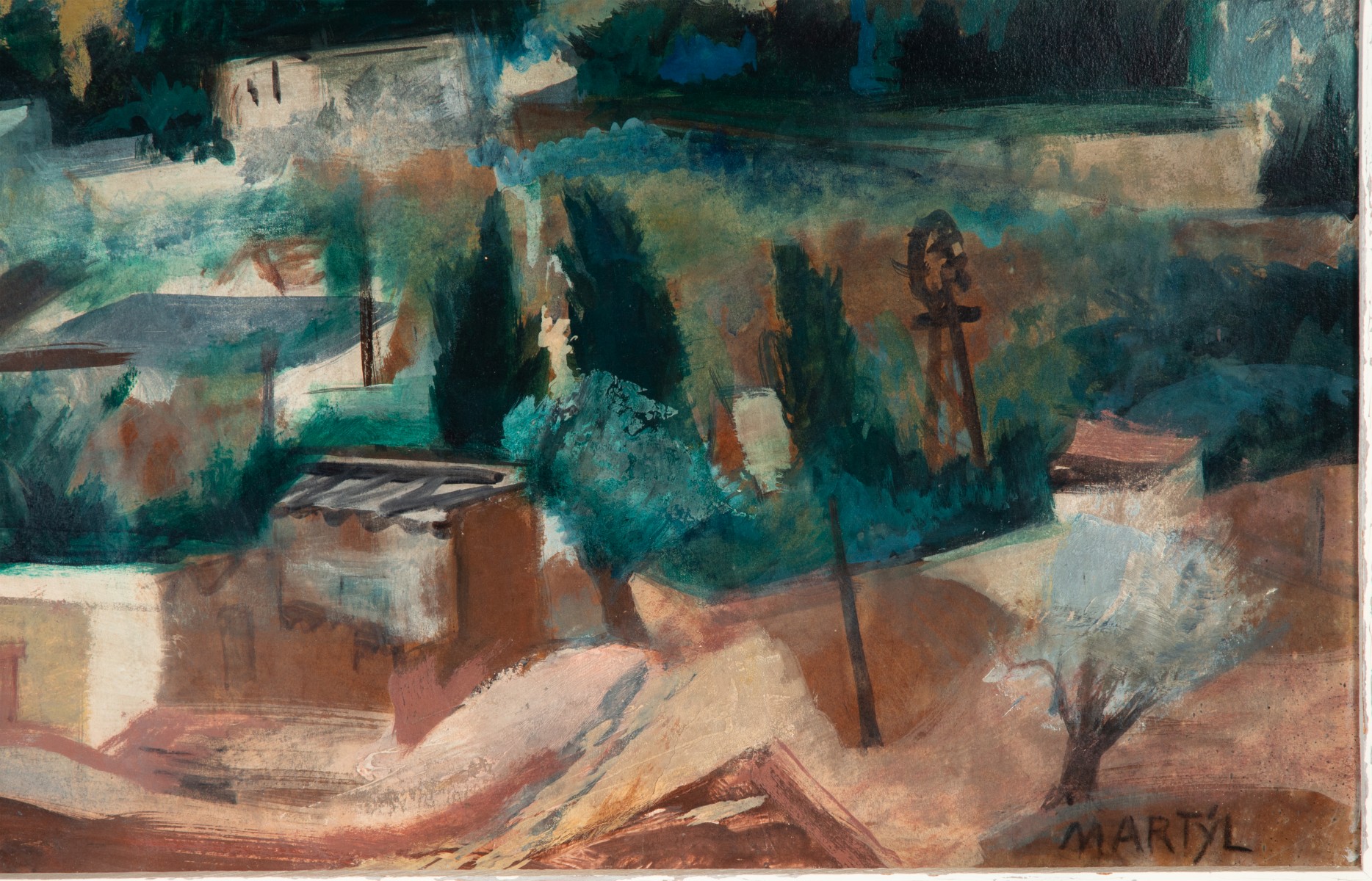 MARTYL SUZANNE SCHWEIG (1918-2013) OIL ON ARTIST BOARD