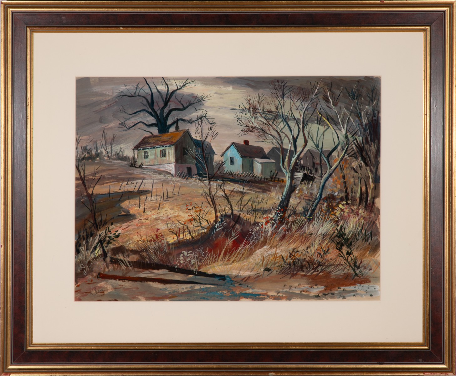 FRED SHANE (1906-1992) OIL ON BOARD OR PANEL CIRCA 1940