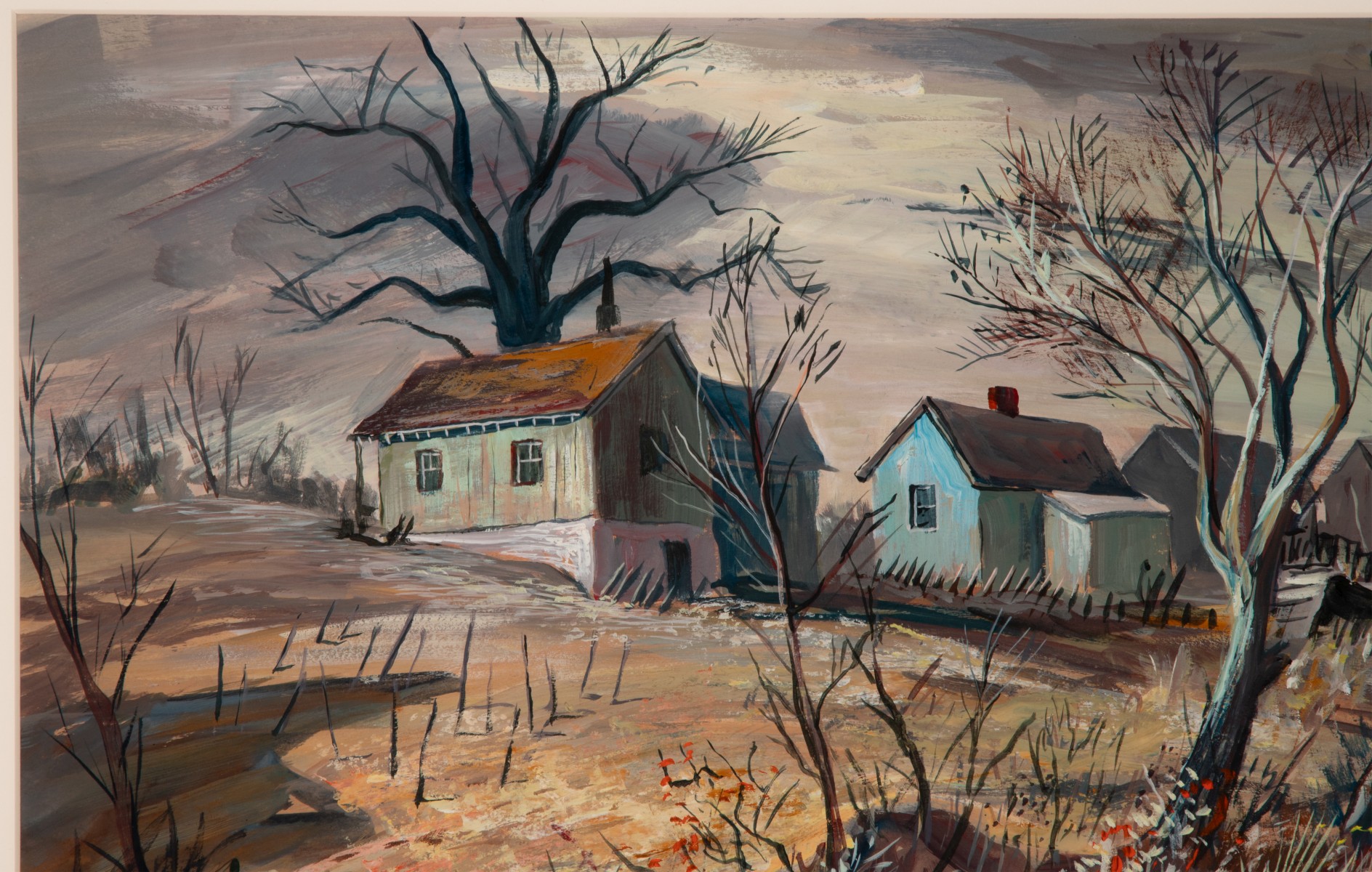 FRED SHANE (1906-1992) OIL ON BOARD OR PANEL CIRCA 1940