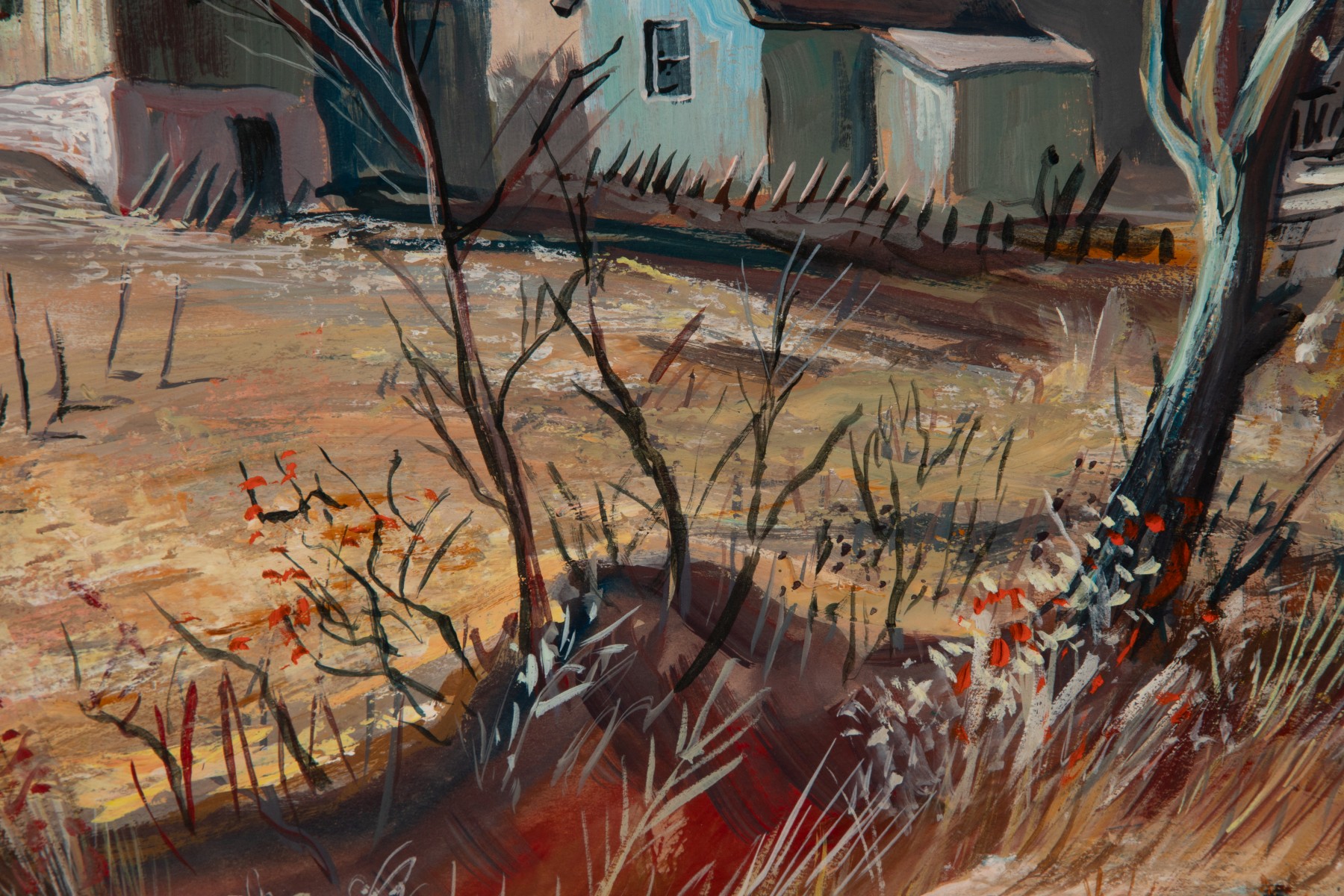 FRED SHANE (1906-1992) OIL ON BOARD OR PANEL CIRCA 1940