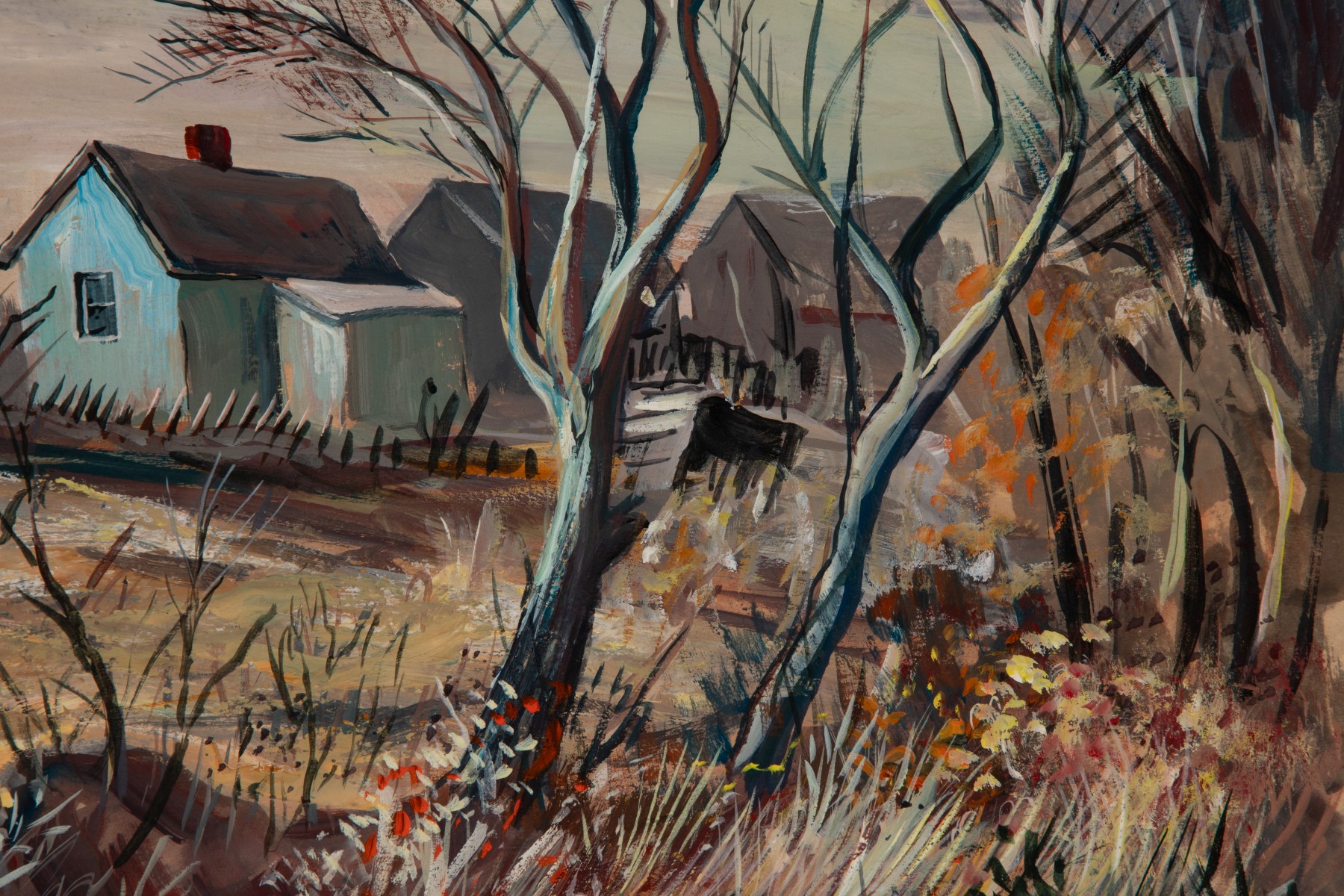FRED SHANE (1906-1992) OIL ON BOARD OR PANEL CIRCA 1940