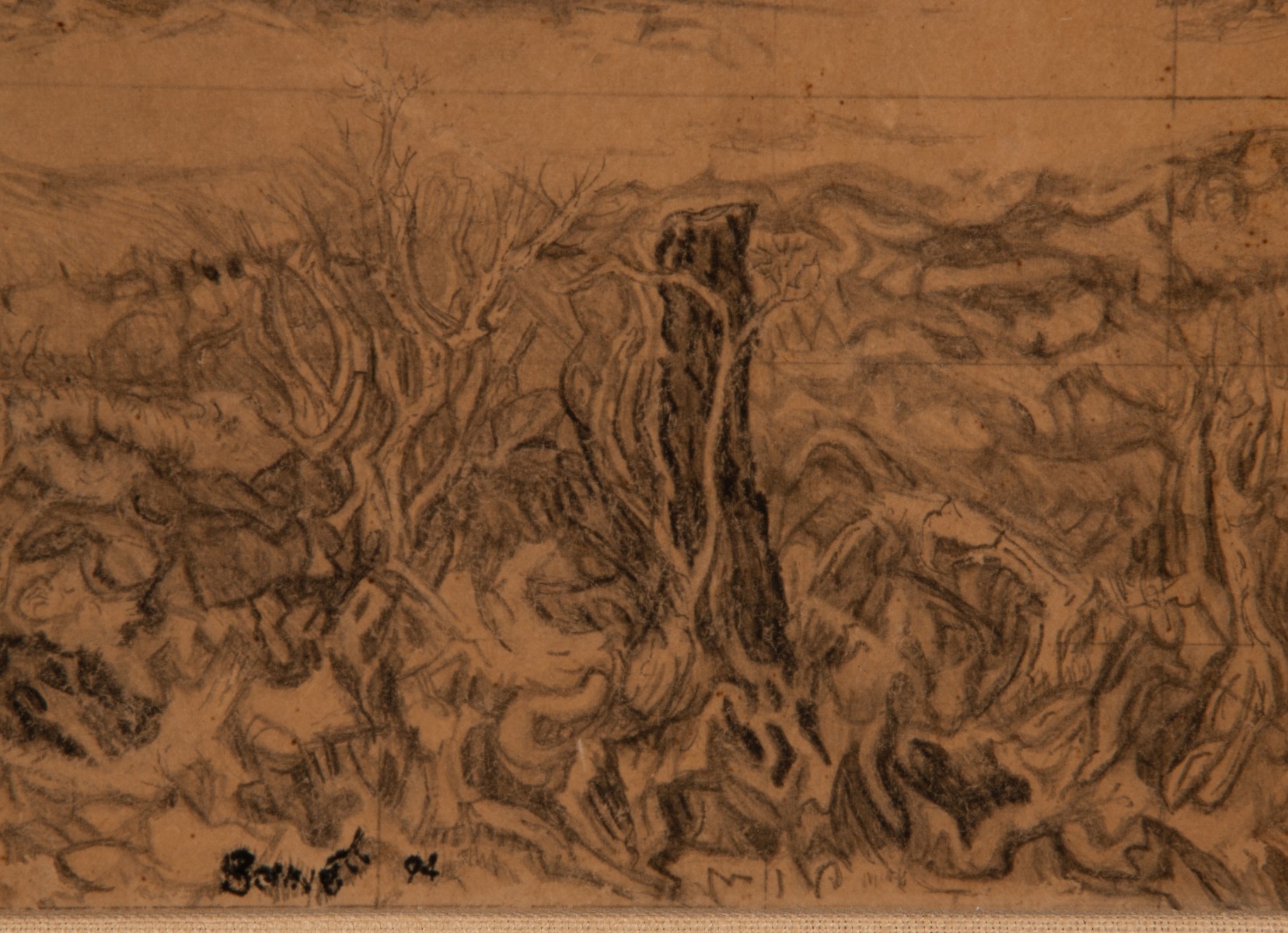 ATTRIBUTED EARL BENNETT (1919-2007) GRAPHITE ON PAPER