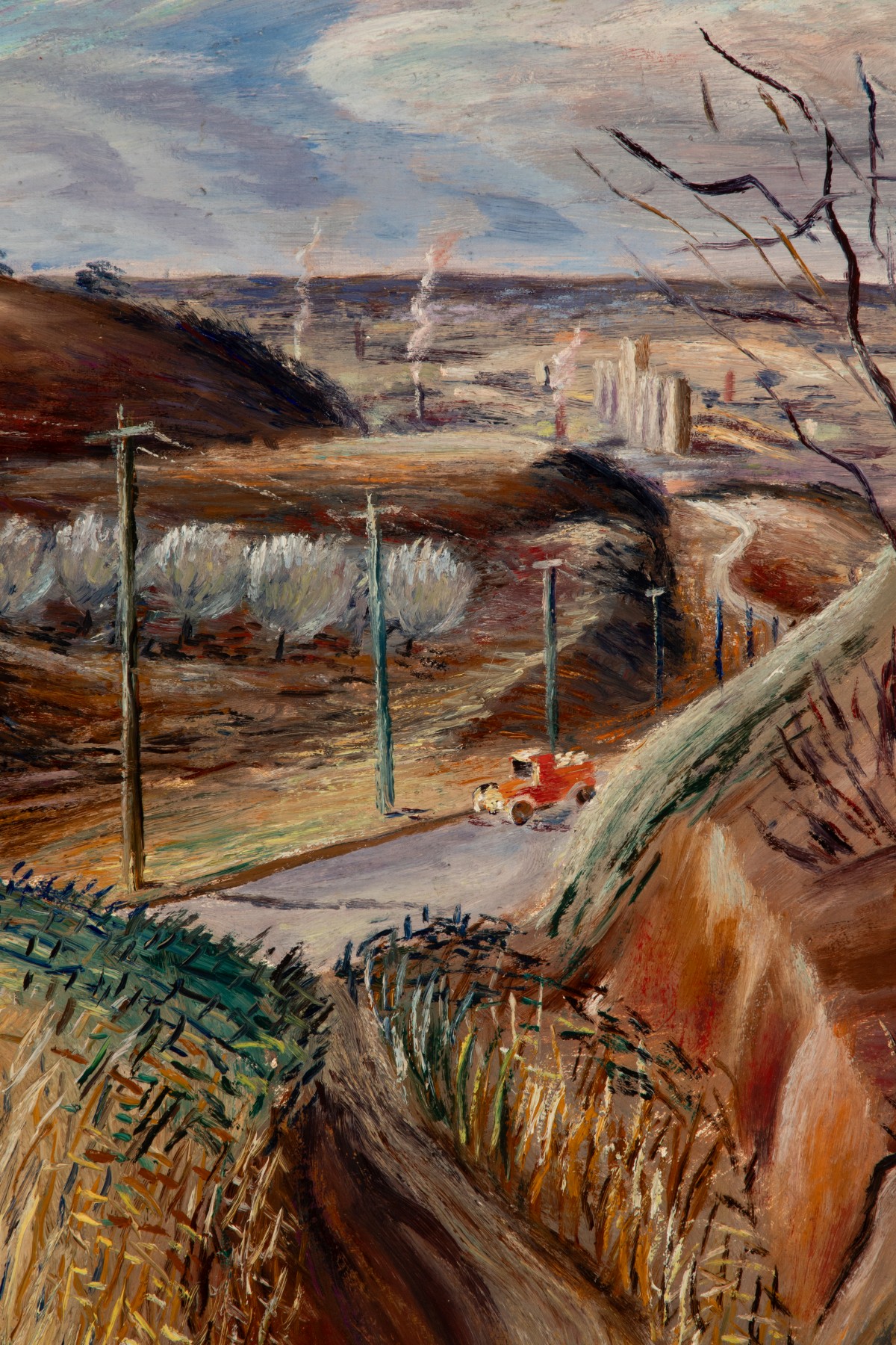 FRED SHANE (1906-1992) TWO-SIDED REGIONALIST OIL C 1933