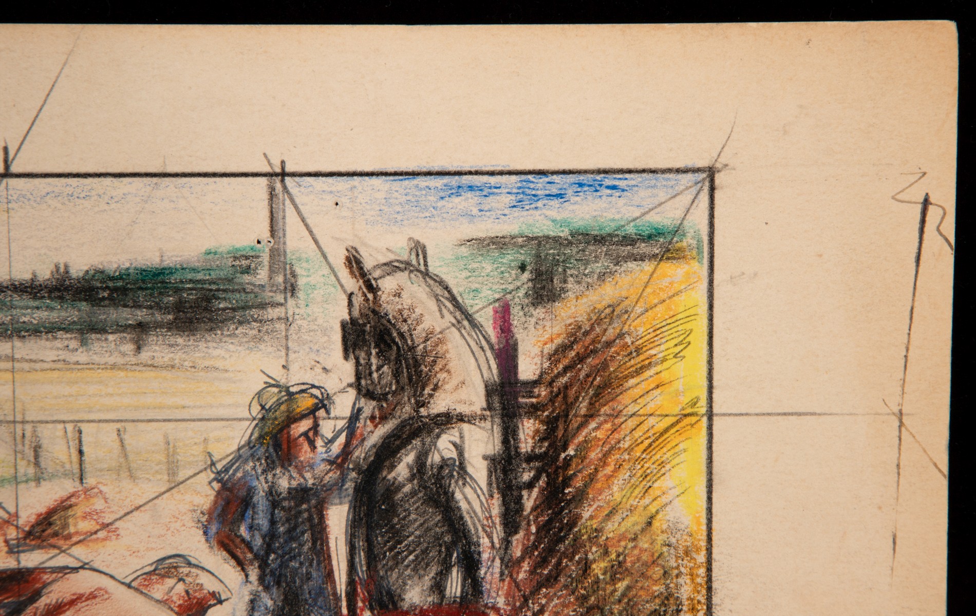 ATTRIBUTED MARTYL SCHWEIG (1918-2013) MURAL STUDY