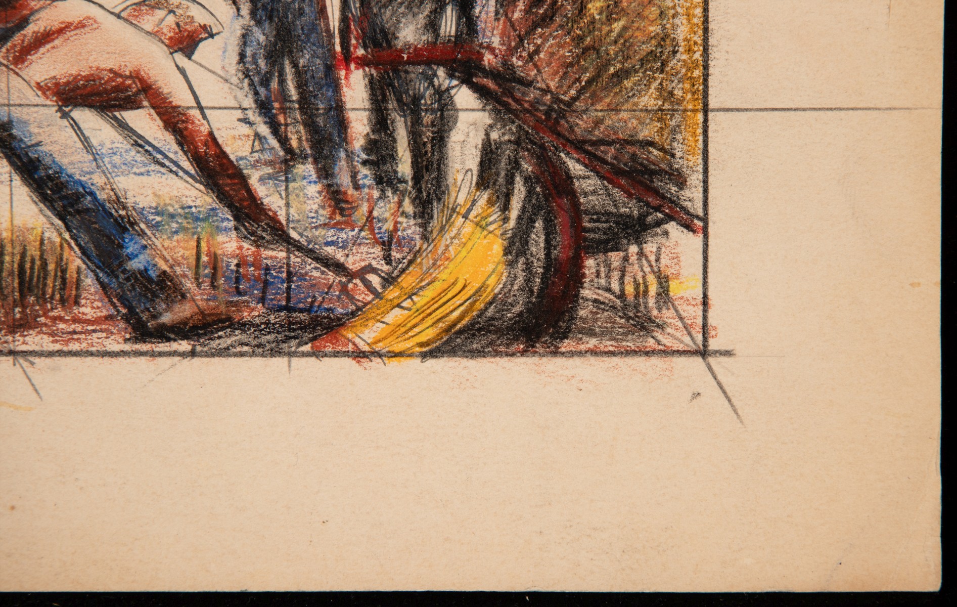 ATTRIBUTED MARTYL SCHWEIG (1918-2013) MURAL STUDY