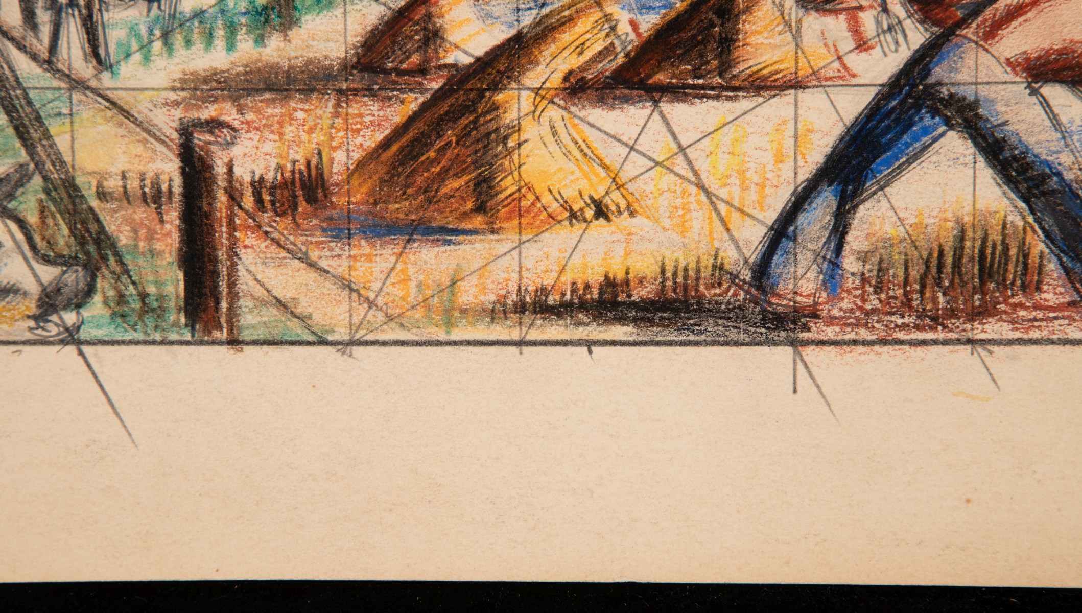 ATTRIBUTED MARTYL SCHWEIG (1918-2013) MURAL STUDY