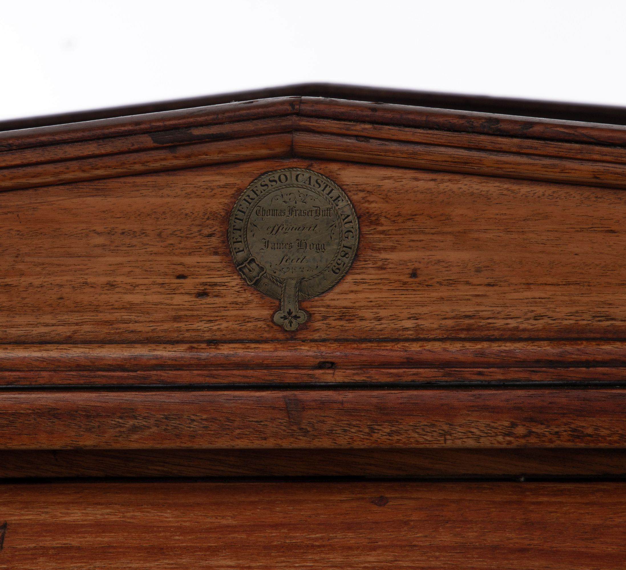 A FINE RARE 1859 FETTERESSO CASTLE SCOTTISH COIN CHEST