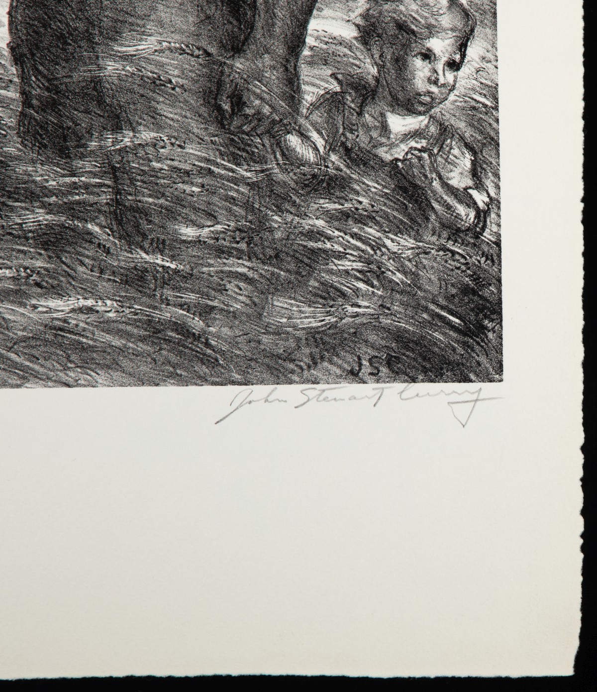 JOHN STEUART CURRY (1897-1946) PENCIL SIGNED LITHOGRAPH