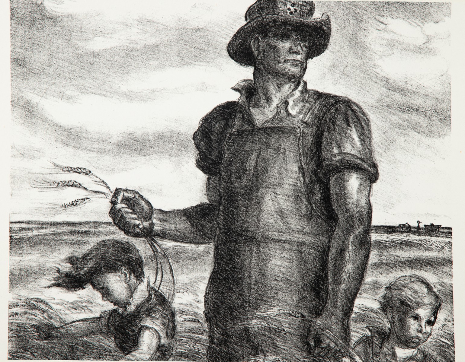 JOHN STEUART CURRY (1897-1946) PENCIL SIGNED LITHOGRAPH
