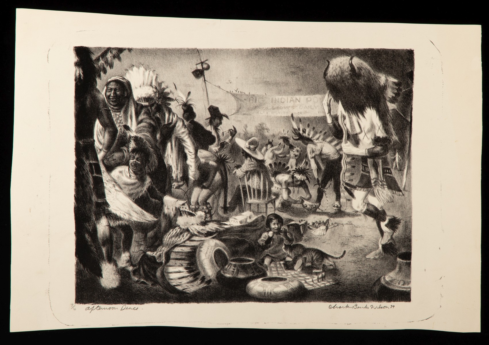 CHARLES BANKS WILSON (1918-2013) PENCIL SIGNED LITHO