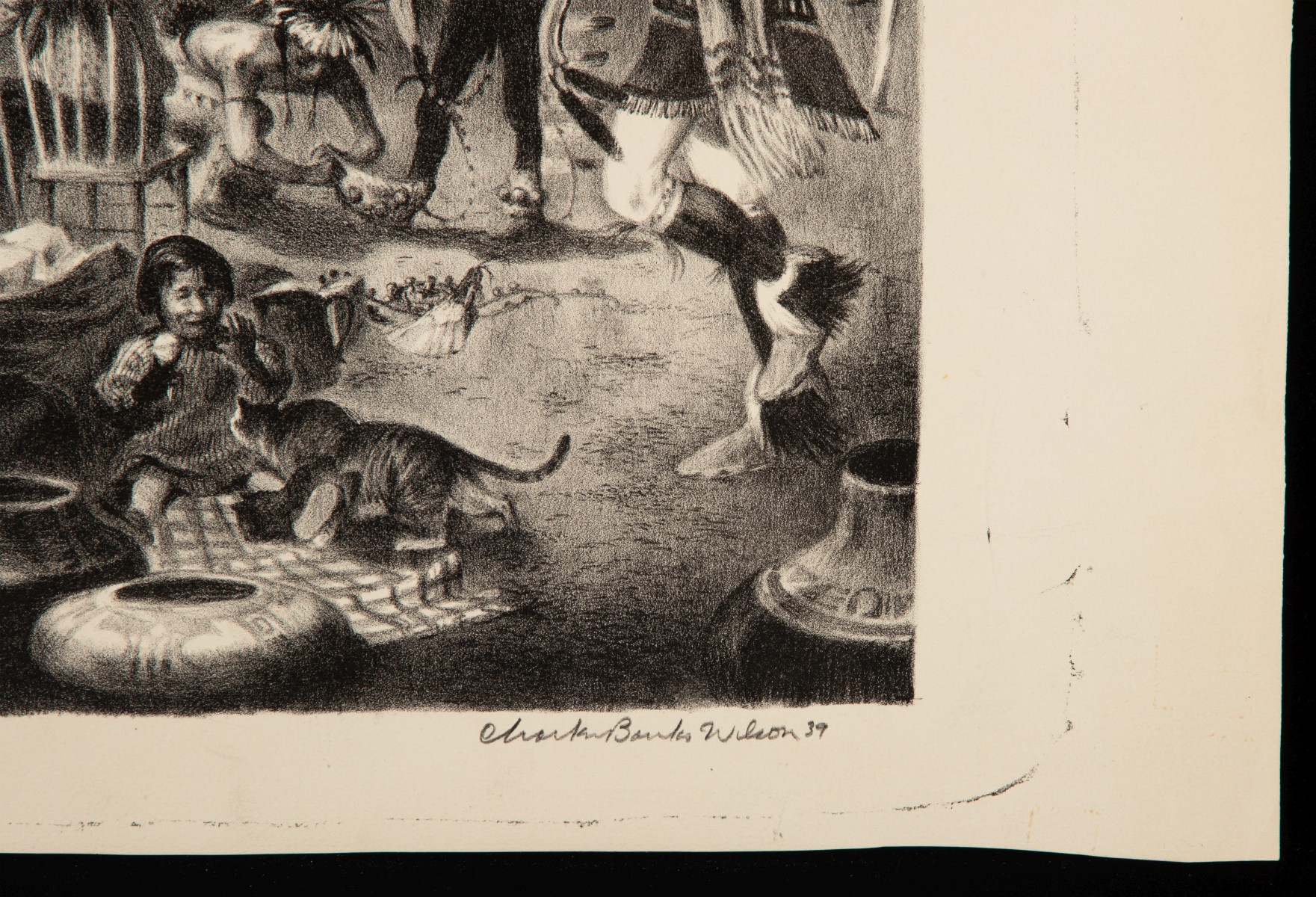 CHARLES BANKS WILSON (1918-2013) PENCIL SIGNED LITHO