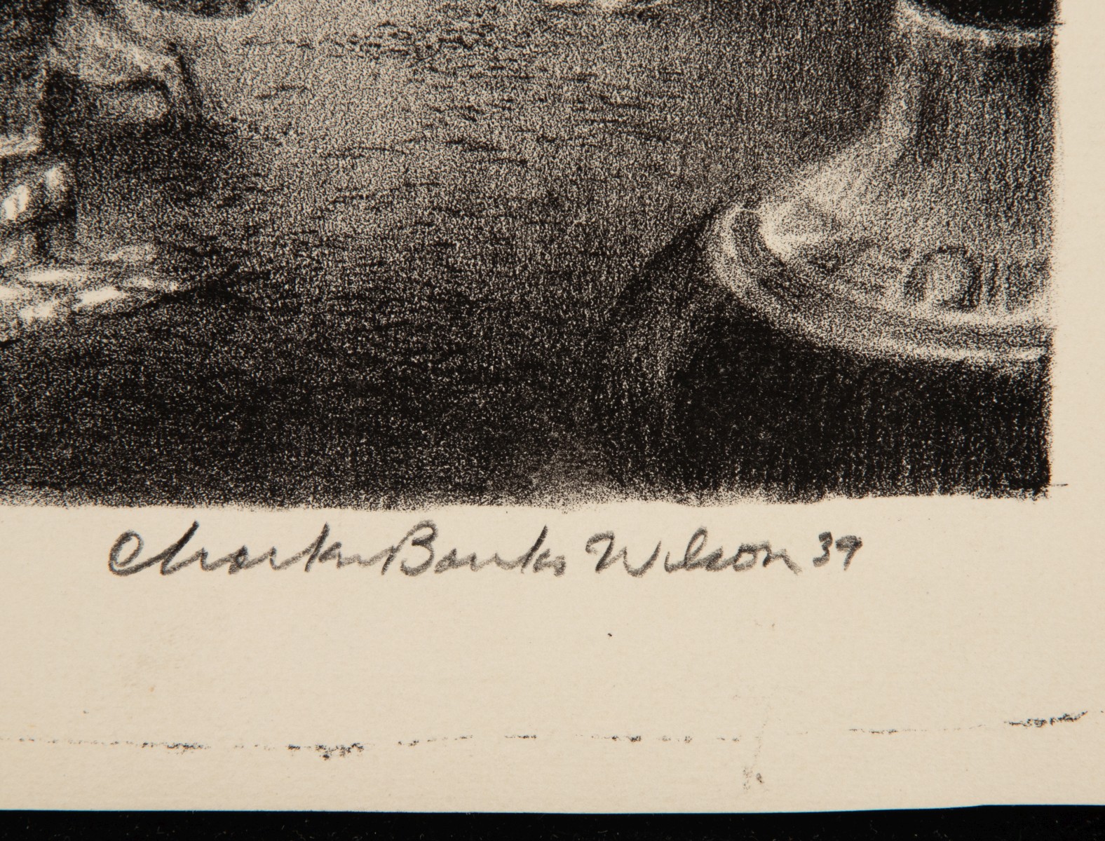 CHARLES BANKS WILSON (1918-2013) PENCIL SIGNED LITHO