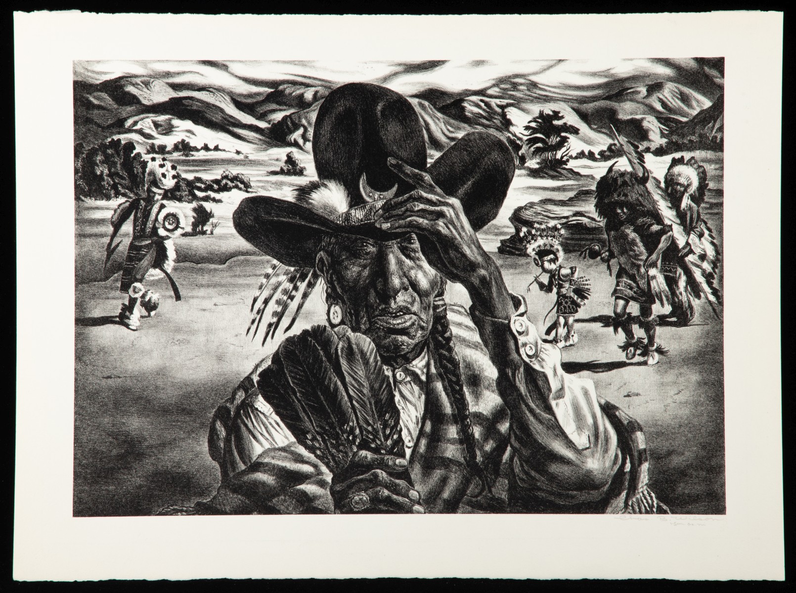 CHARLES BANKS WILSON (1918-2013) PENCIL SIGNED LITHO