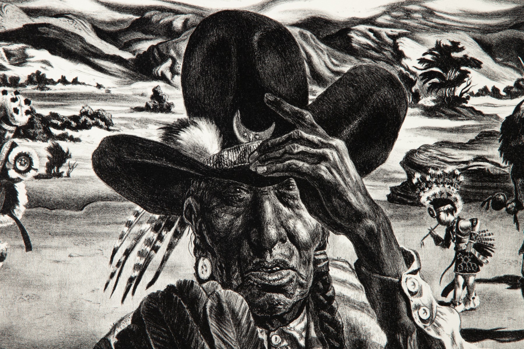 CHARLES BANKS WILSON (1918-2013) PENCIL SIGNED LITHO