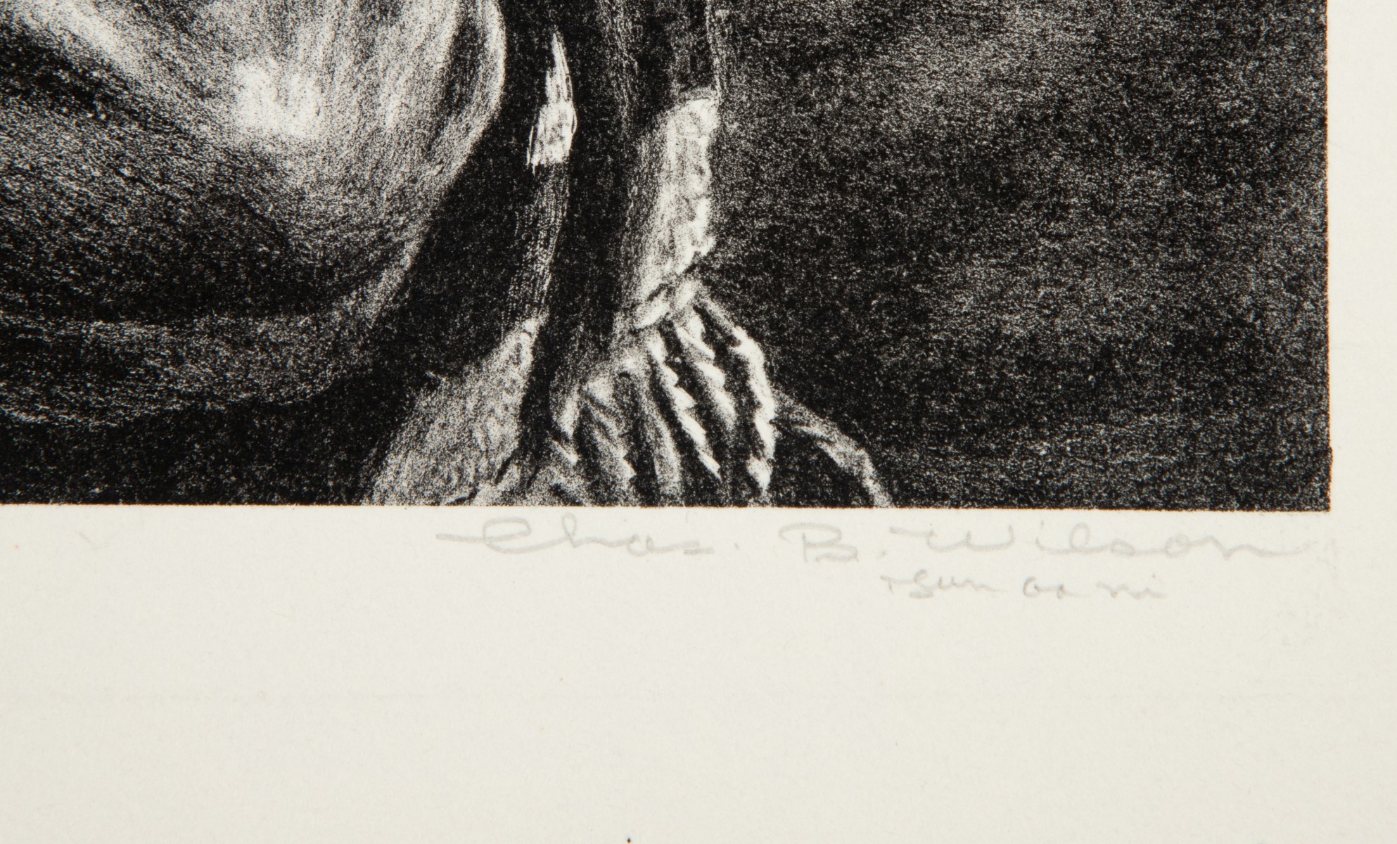 CHARLES BANKS WILSON (1918-2013) PENCIL SIGNED LITHO