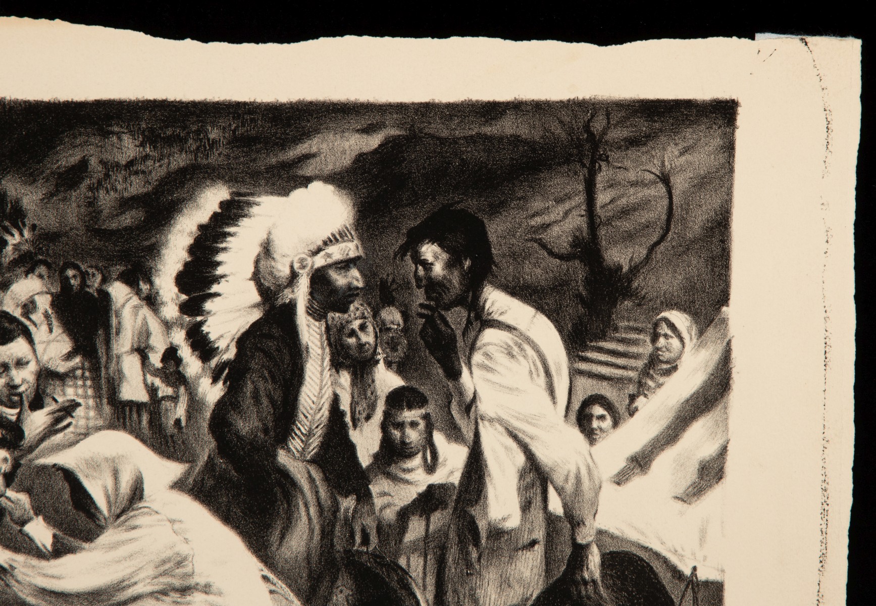 CHARLES BANKS WILSON (1918-2013) RARE 1940 LITHOGRAPH