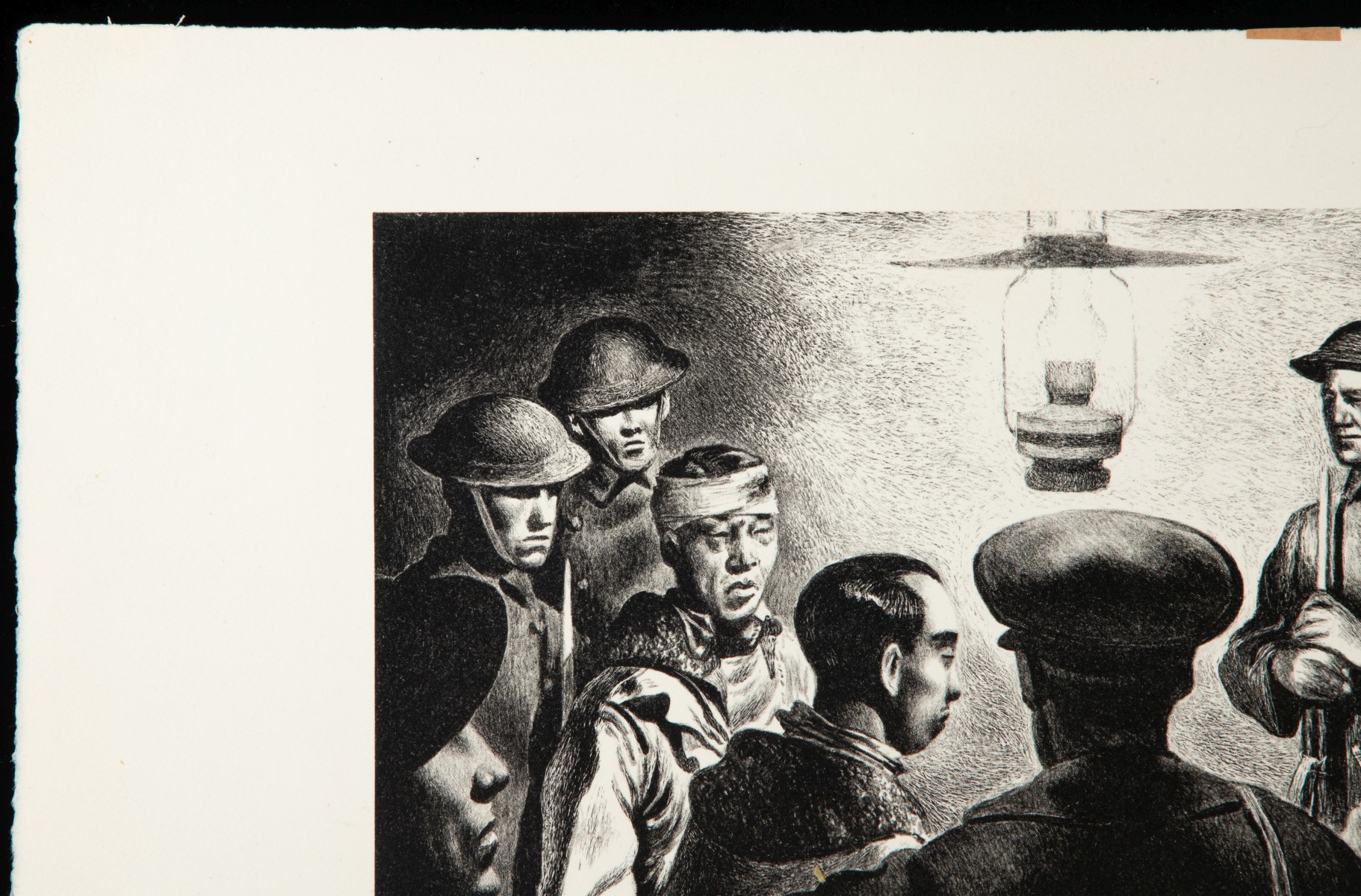 CHARLES BANKS WILSON (1918-2013) RARE WWII SUBJECT LITH