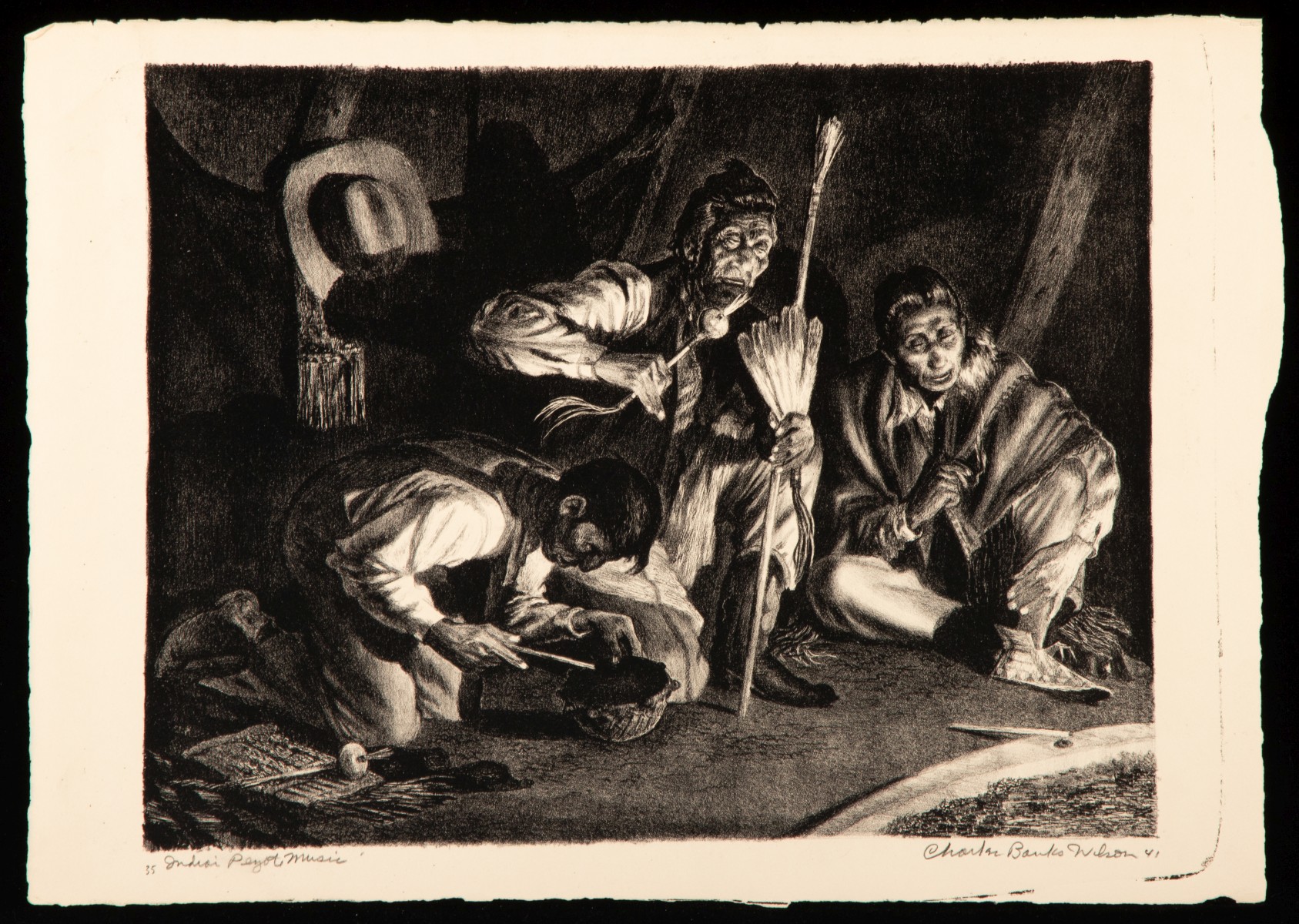 CHARLES BANKS WILSON (1918-2013) PENCIL SIGNED LITHO